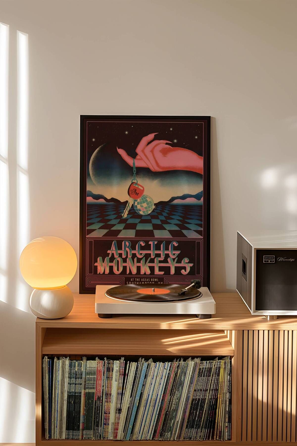 Arctic Monkeys Konser Tasarımlı Retro Çerçeveli Tasarım Tablo No:4