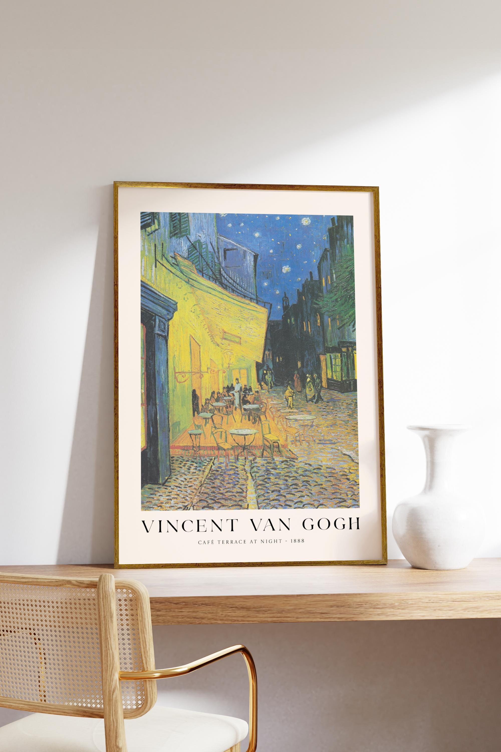 Van Gogh Cafe Terrace At Night Çerçevesiz Poster