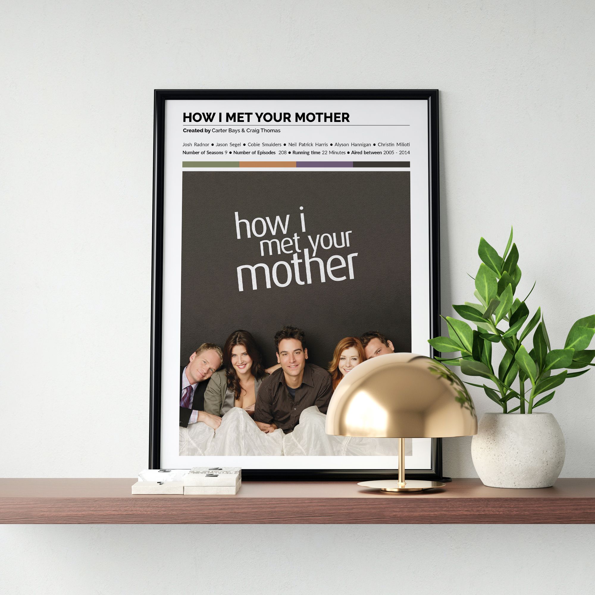 How I Met Your Mother Dizi/Sitcom Tasarımlı Poster Tablo