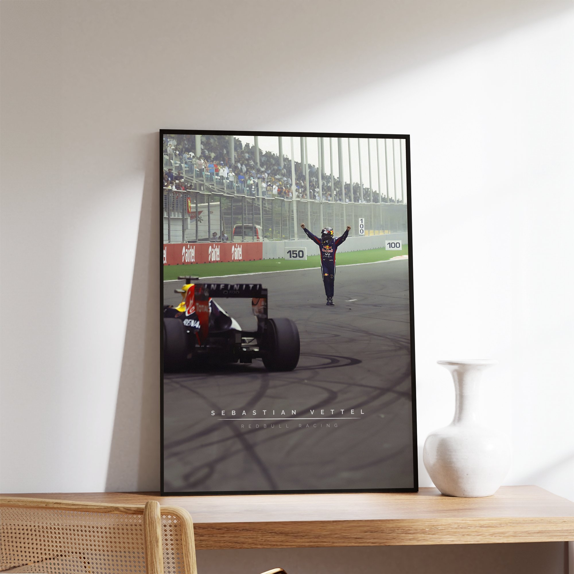 Sebastian Vettel Formula 1 Framed Print