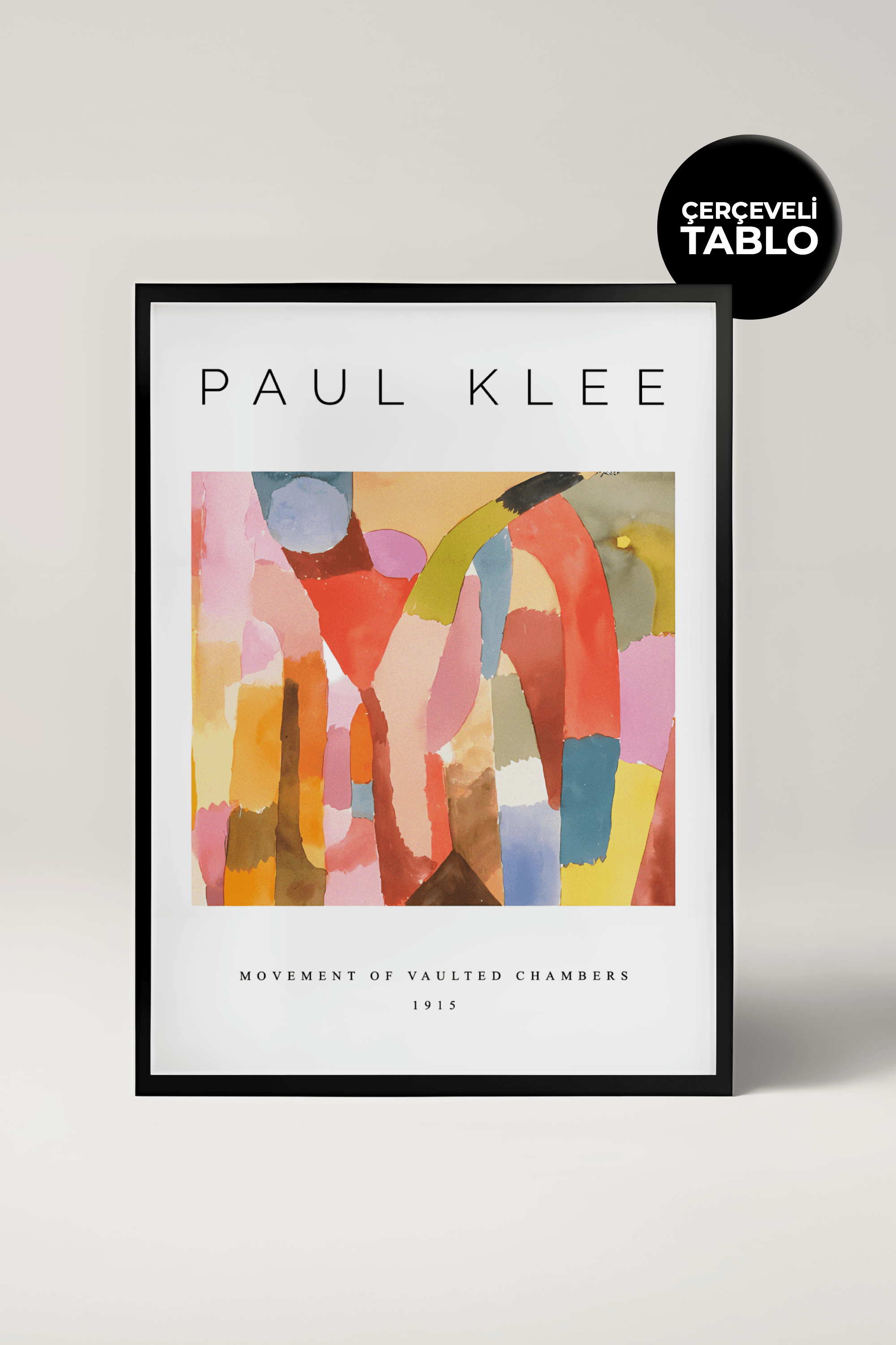 Paul Klee Movement of Vaulted Chambers Ünlü Ressamlar Çerçeveli Tablo