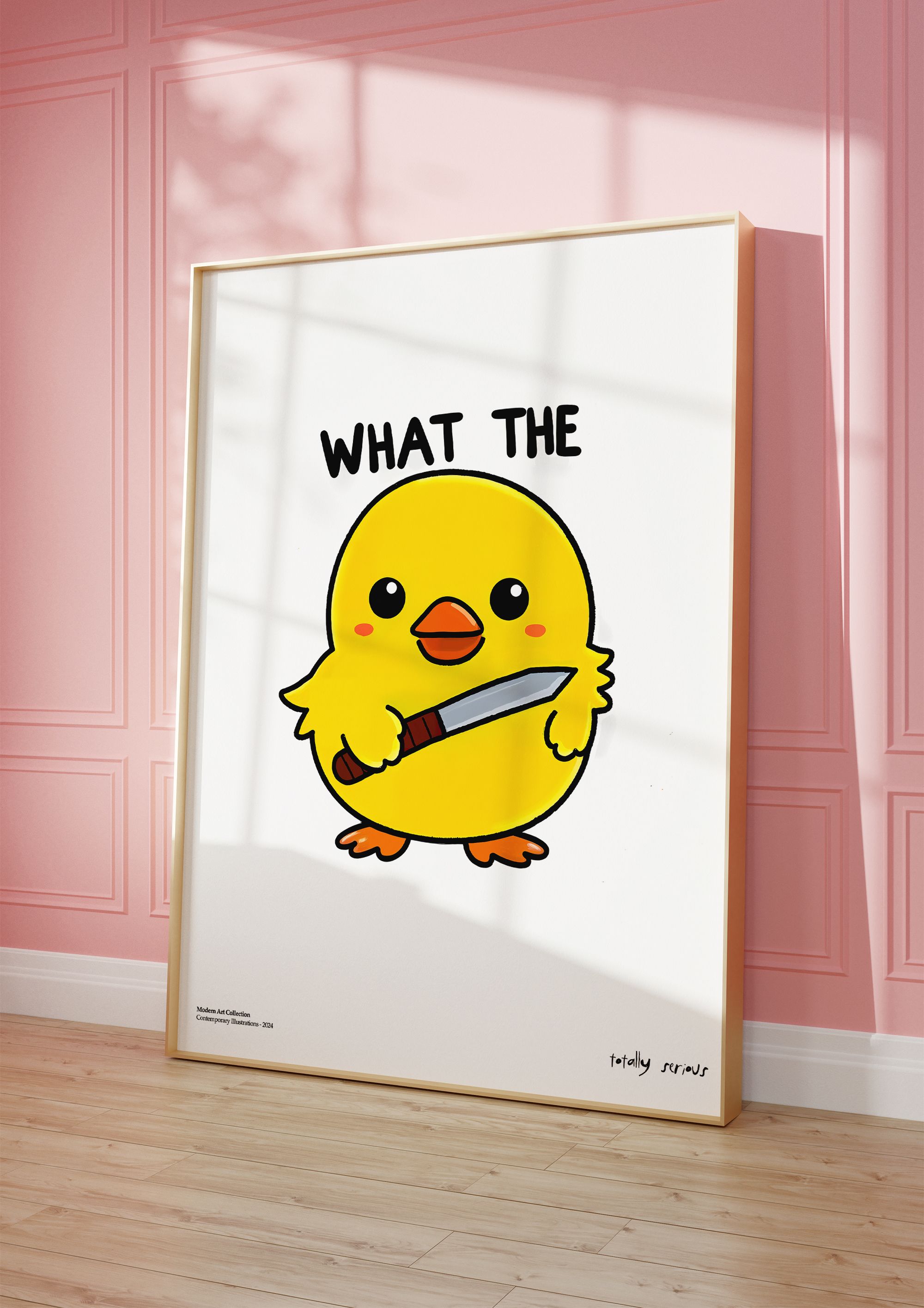 What The Duck Çerçevesiz Tasarım Poster Dolce Vita Koleksiyonu