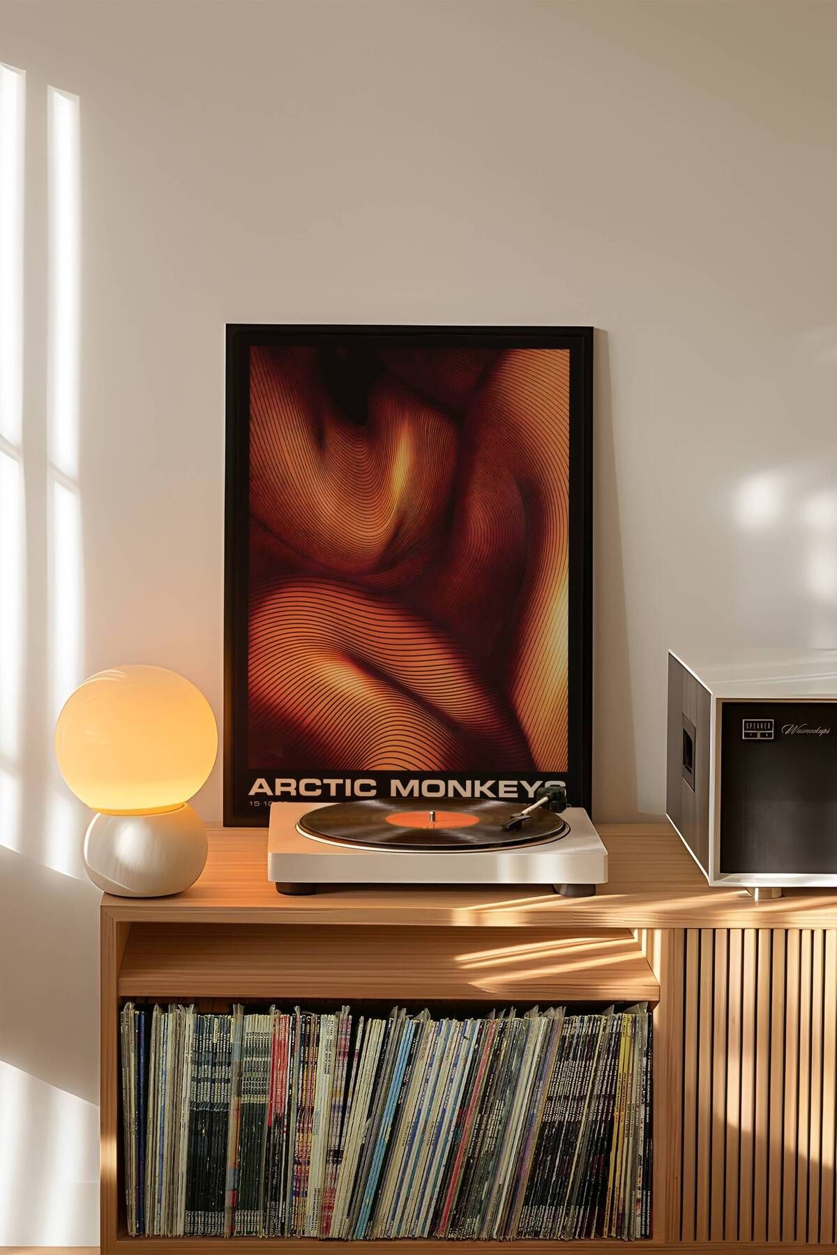 Arctic Monkeys Konser Tasarımlı Retro Çerçeveli Tasarım Tablo No:5