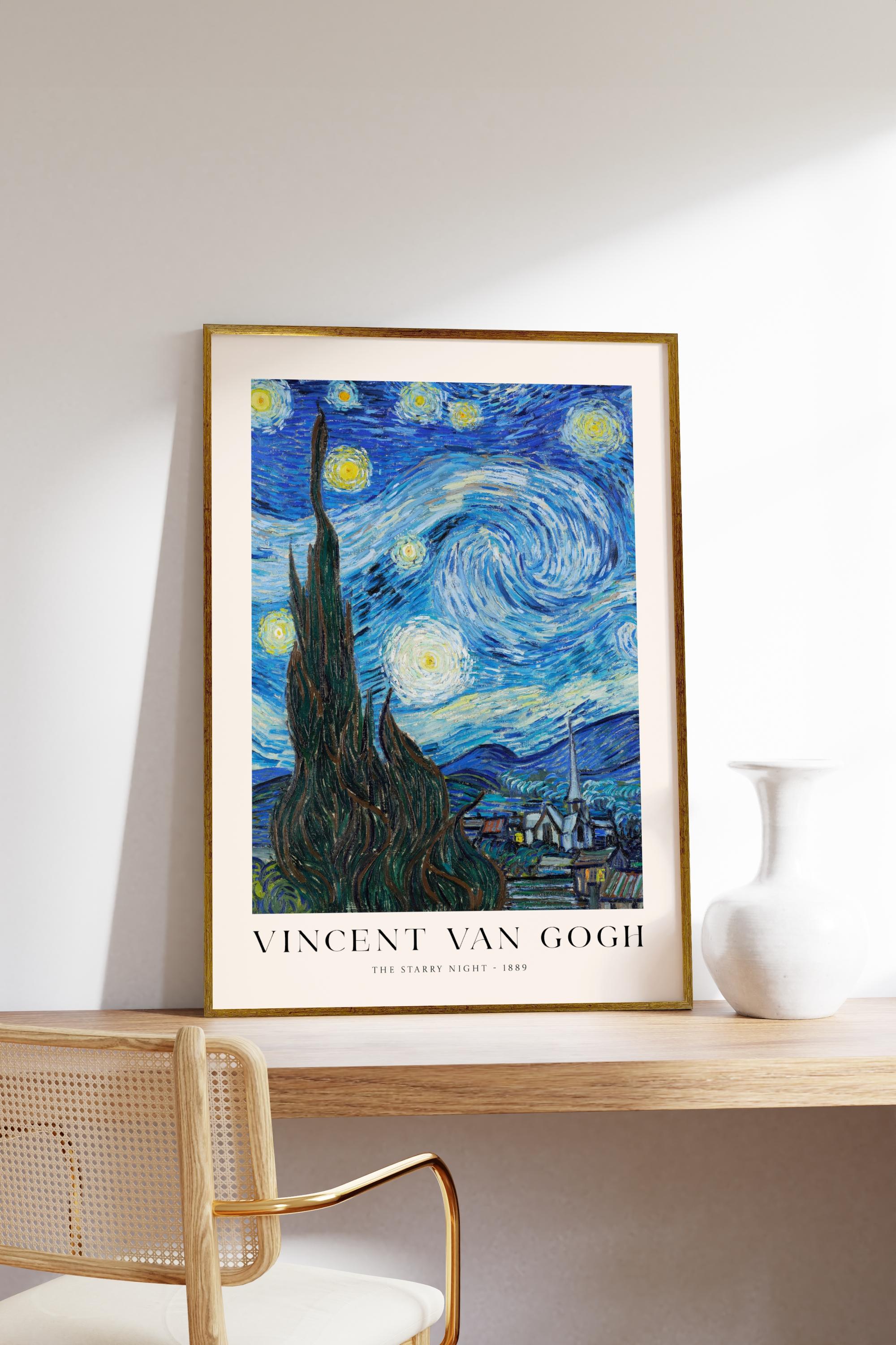 Van Gogh The Starry Night Çerçevesiz Poster