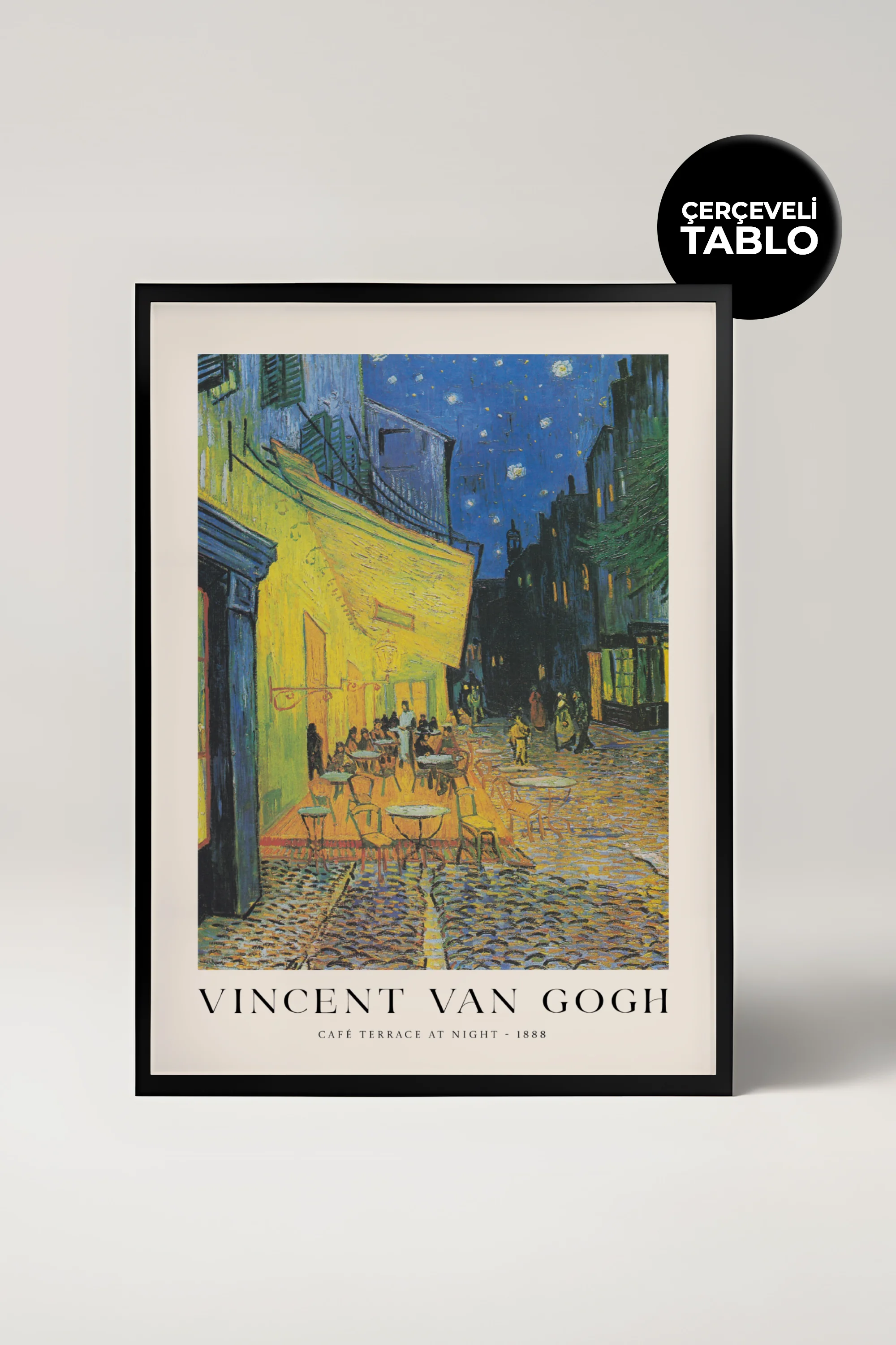 Van Gogh Cafe Terrace At Night Çerçeveli Tablo