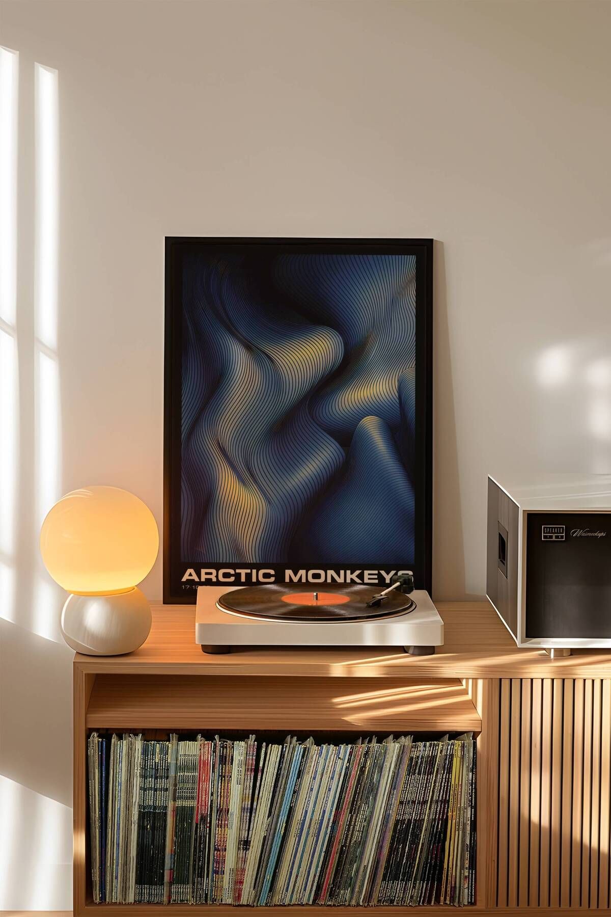 Arctic Monkeys Konser Tasarımlı Retro Çerçeveli Tasarım Tablo No:6