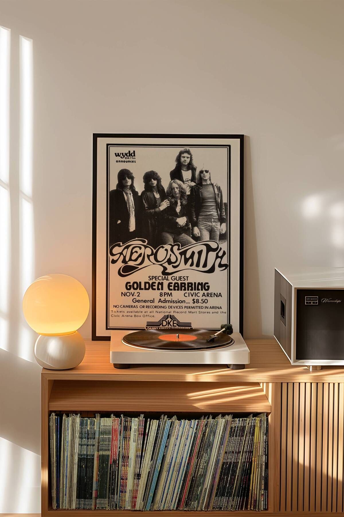 Aerosmith Konser Tasarımlı Retro Çerçevesiz Poster No:2