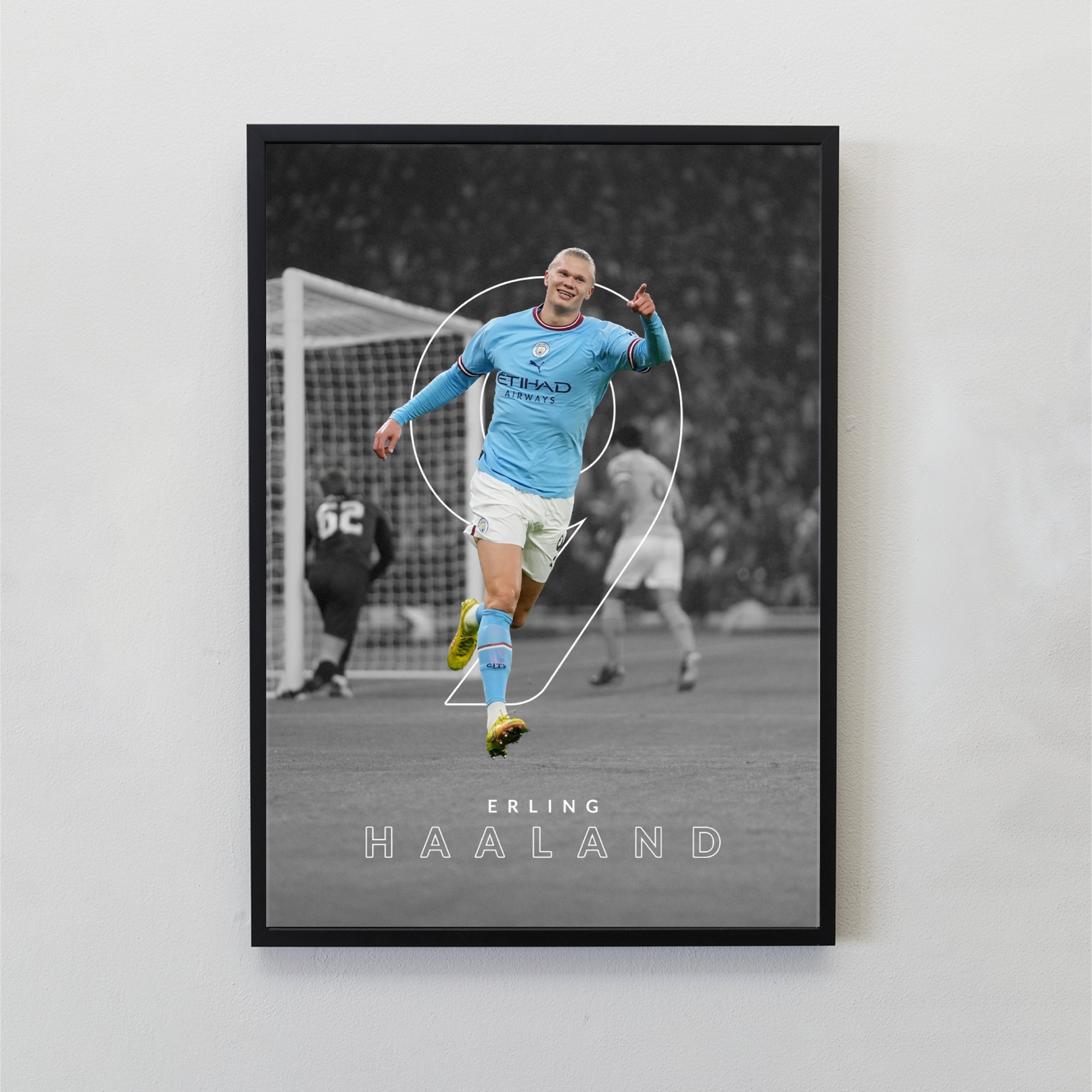 Erling Haaland Manchester City Tasarımlı Tablo