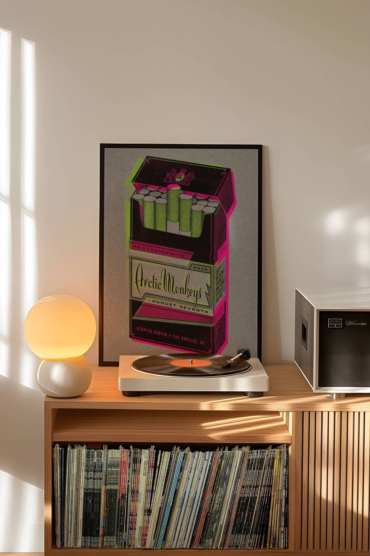 Arctic Monkeys Konser Tasarımlı Retro Çerçevesiz Poster No:3