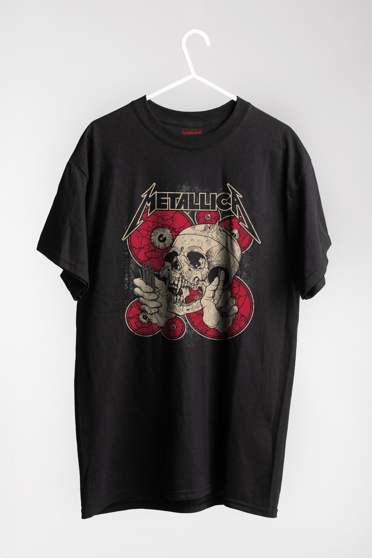 Metallica Baskılı Regular Fit Unisex Siyah T-Shirt %100 Pamuk No:0427