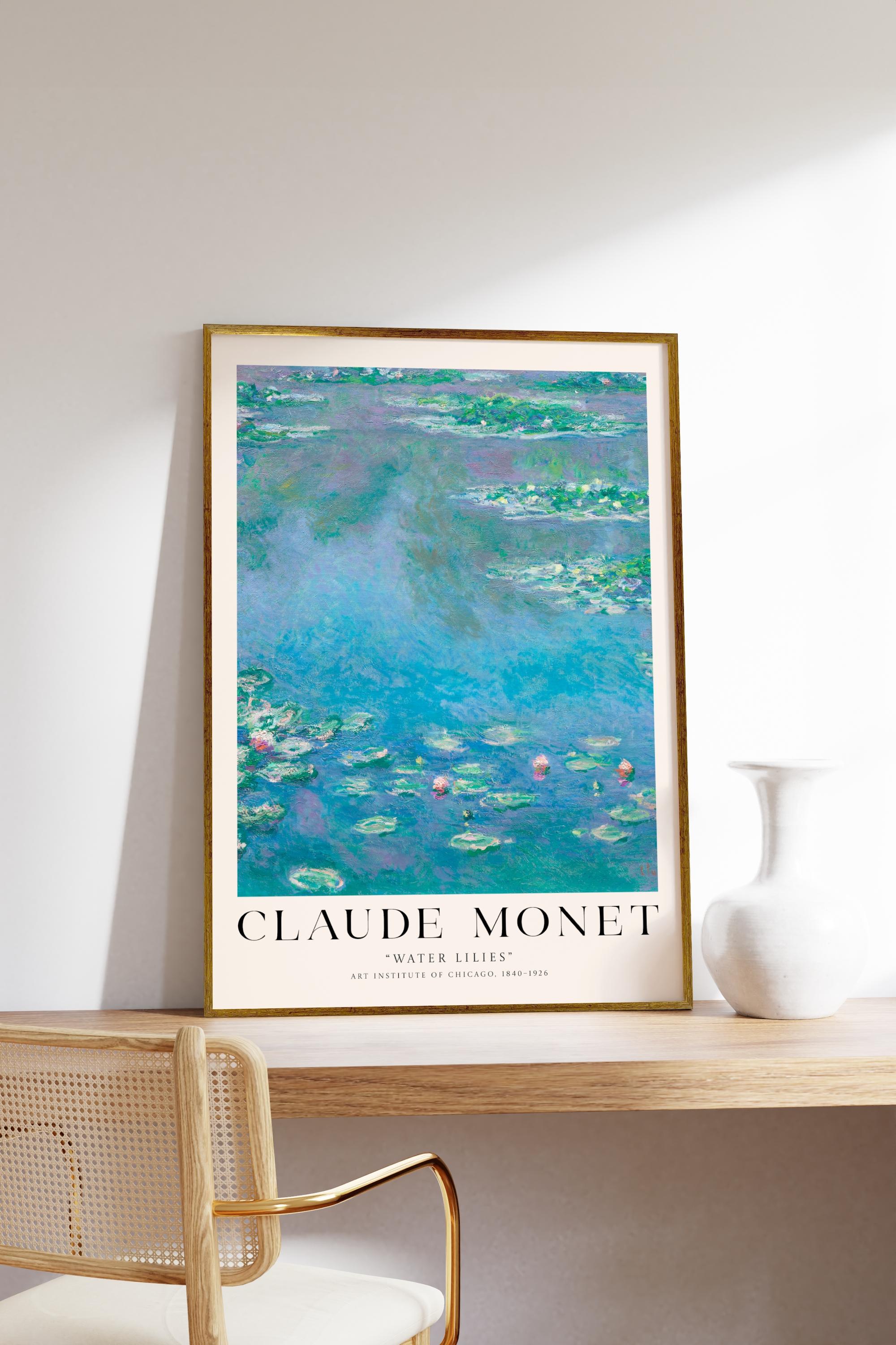 Claude Monet Water Lilies Çerçevesiz Poster