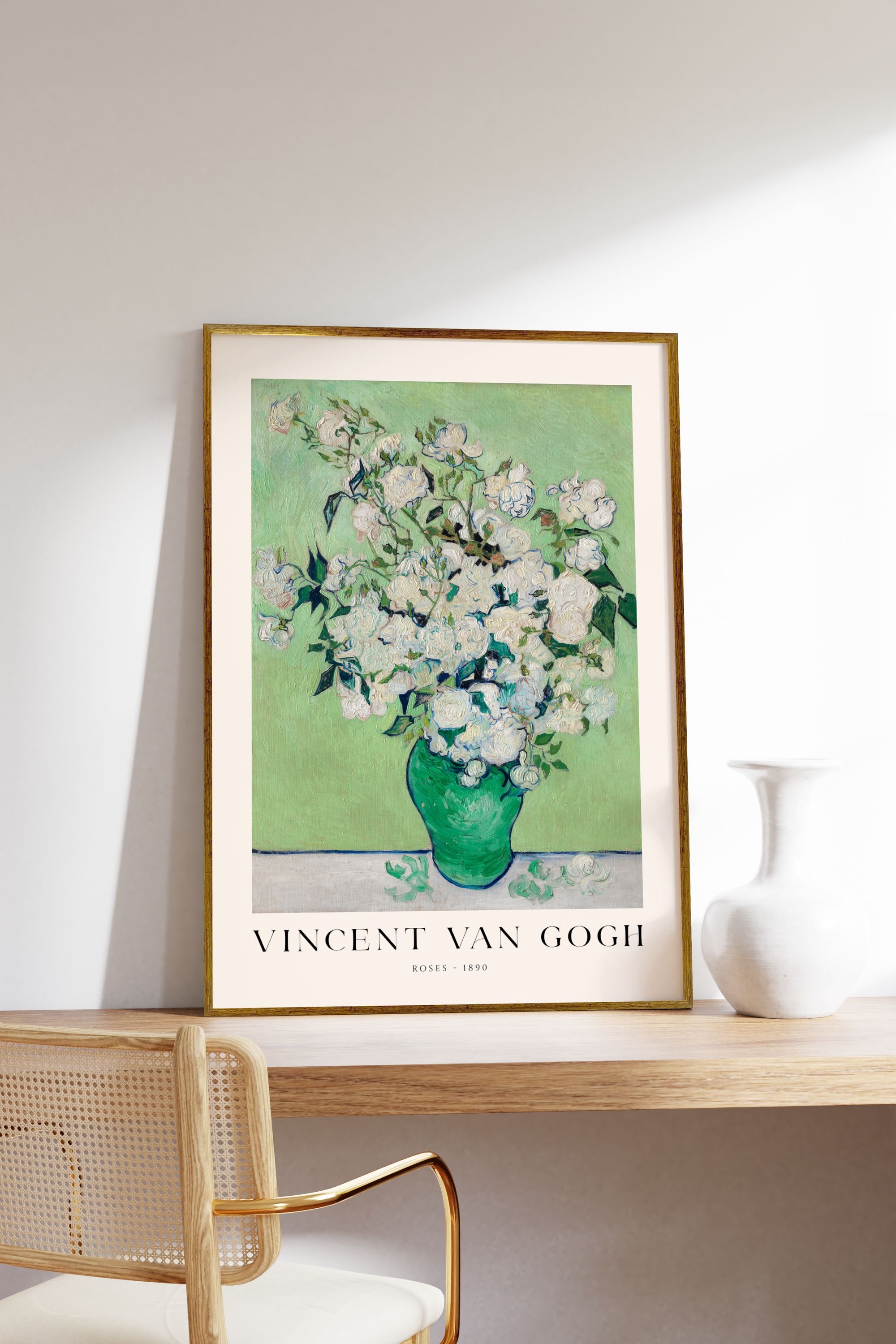 Van Gogh Roses Framed Print Art Collection