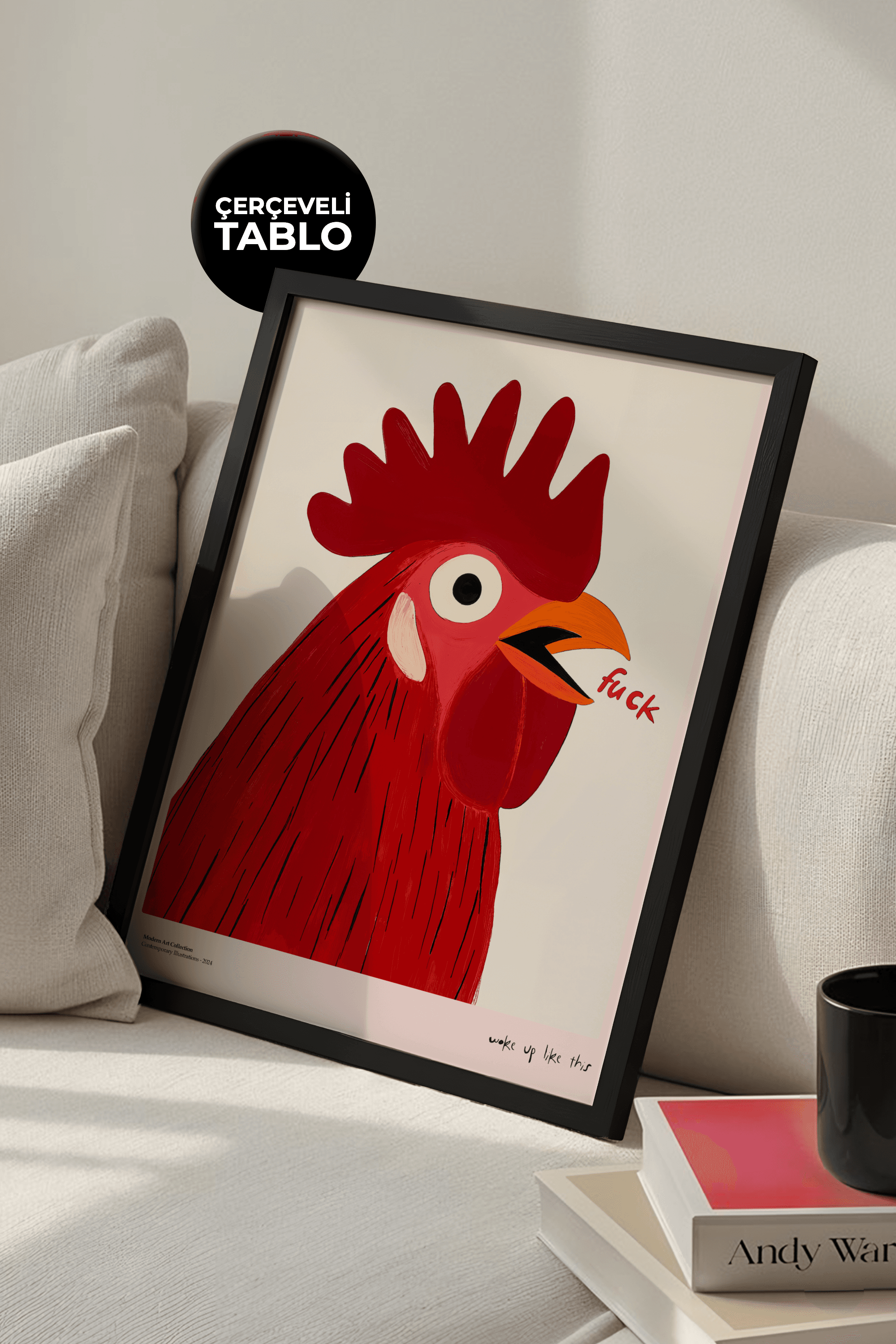 Woke Up Like This Çerçeveli Tasarım Tablo Dolce Vita Koleksiyonu