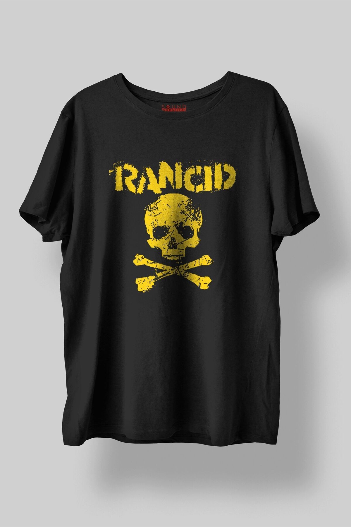 Rancid Müzik Baskılı Regular Fit Unisex Siyah T-Shirt %100 Pamuk No:0312