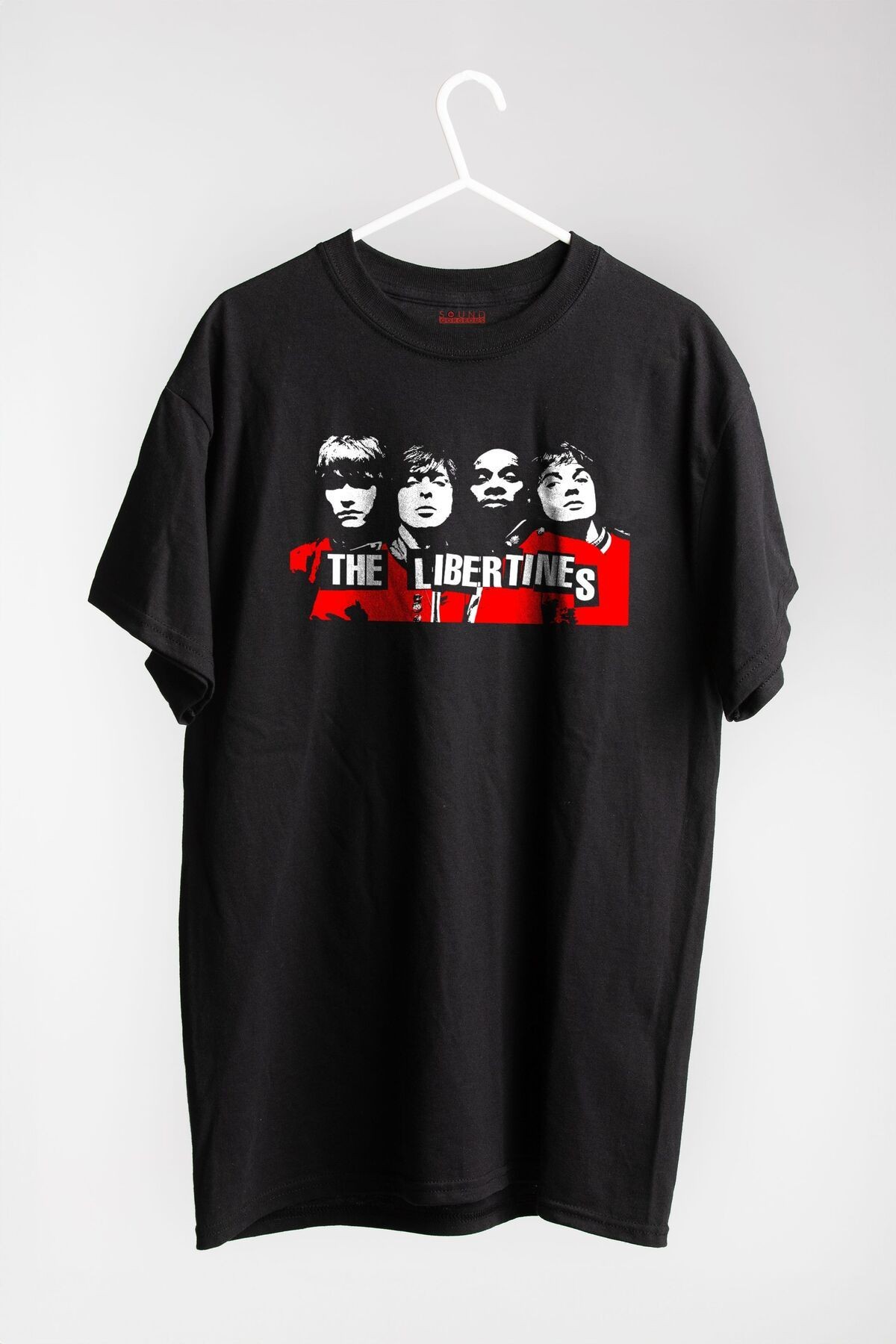 The Libertines Müzik Baskılı Regular Fit Unisex Siyah T-Shirt %100 Pamuk No:0378