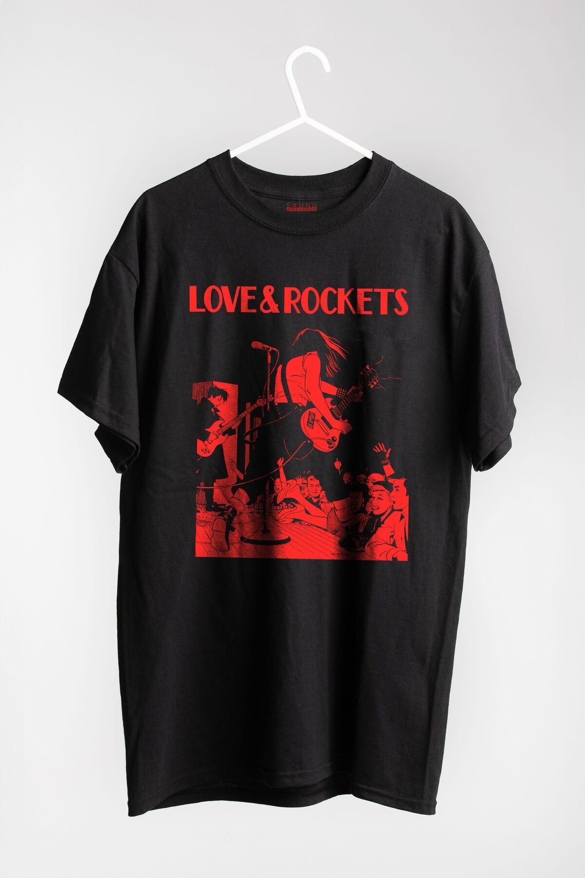 Love and Rockets Müzik Baskılı Regular Fit Unisex Siyah T-Shirt %100 Pamuk No:0215