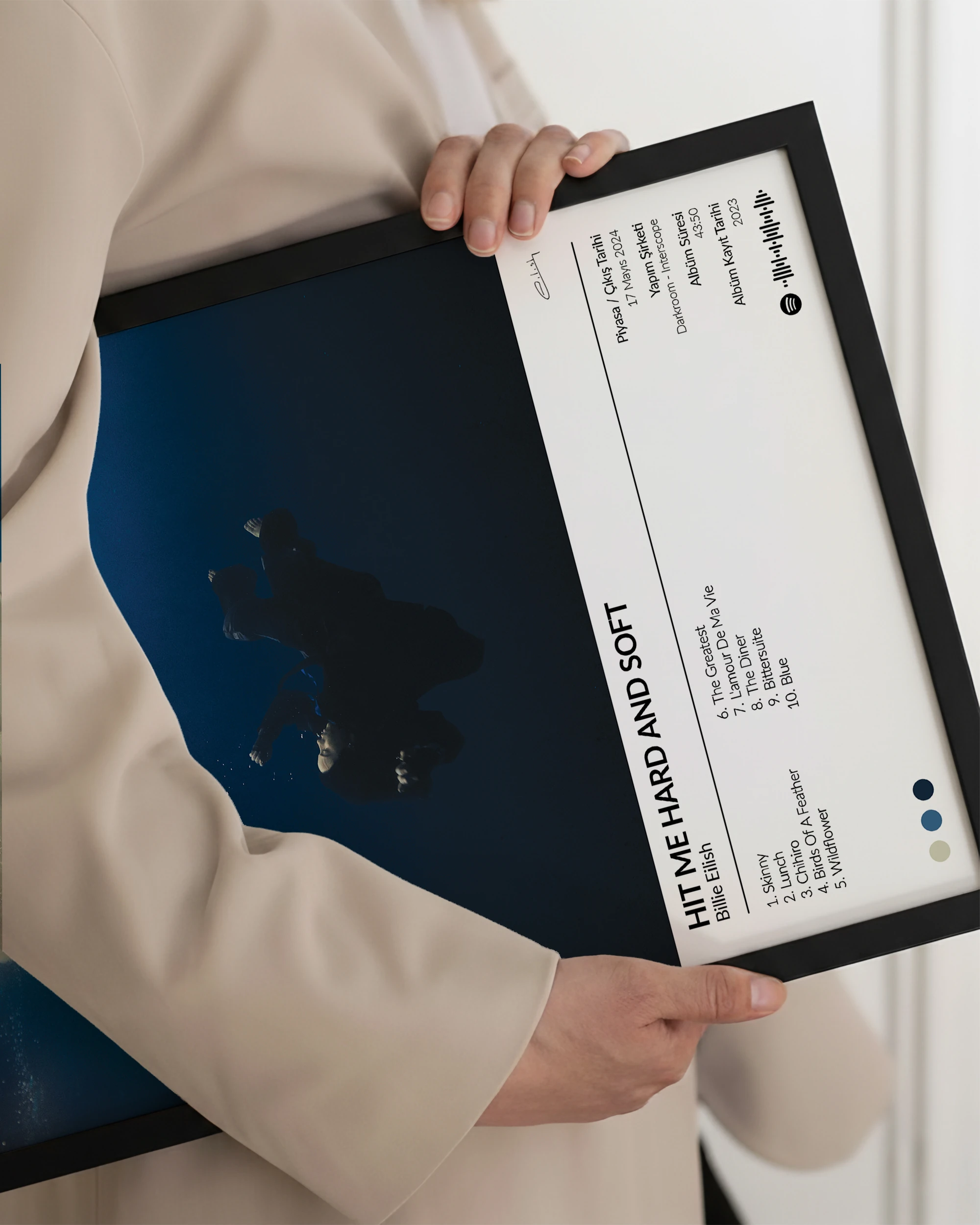 Kişiye Özel Albüm Tasarımlı Çerçeveli Tablo