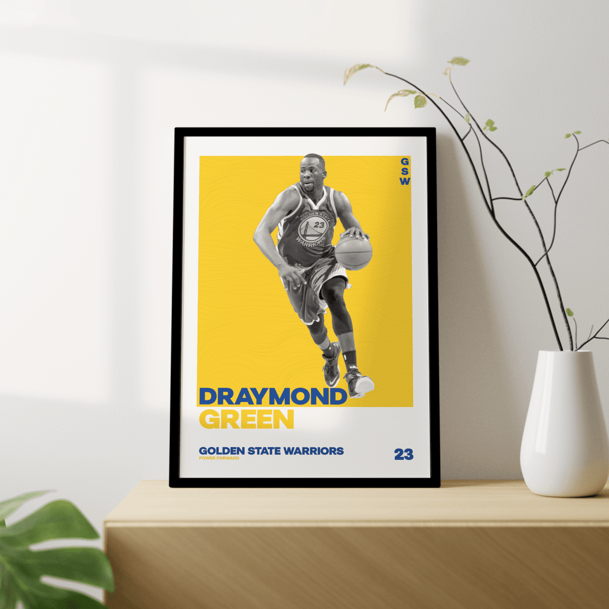 Draymond Green Tasarımlı Çerçevesiz Poster | NBA Efsaneleri Koleksiyonu