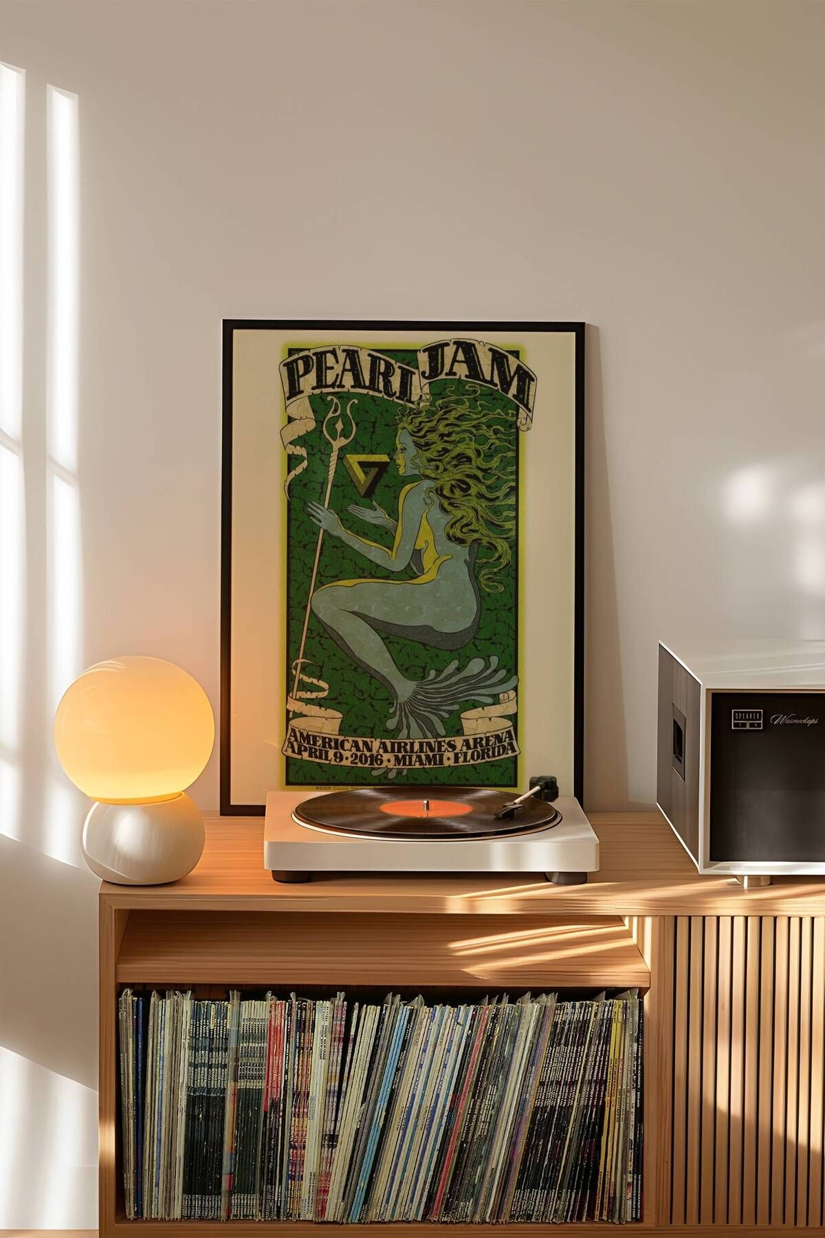 Pearl Jam Konser Tasarımlı Retro Çerçeveli Tasarım Tablo No:1