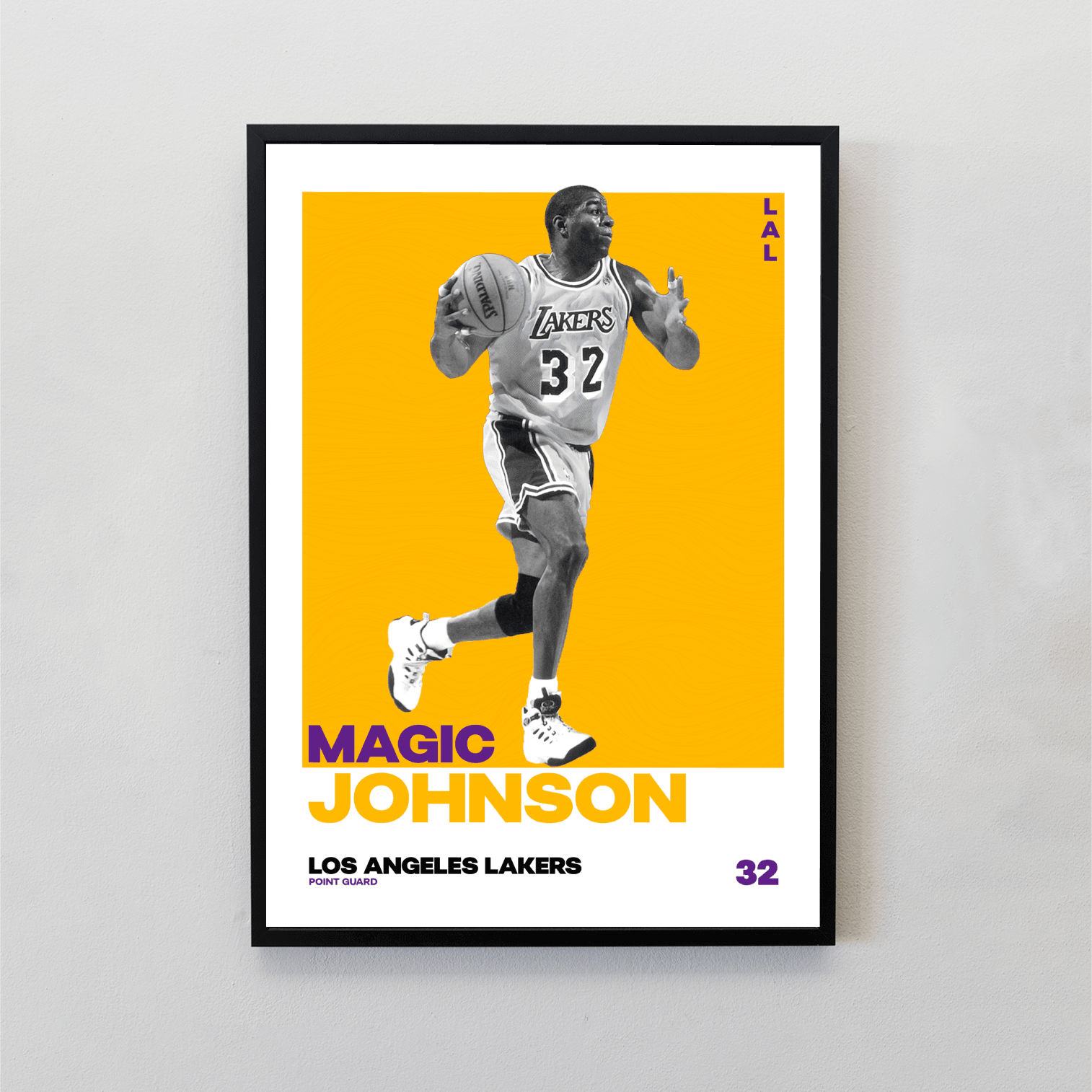 Magic Johnson Tasarımlı Tablo | NBA Efsaneleri Koleksiyonu