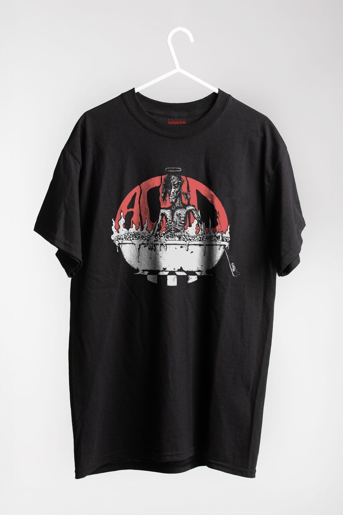 Acid Bath Müzik Baskılı Regular Fit Unisex Siyah T-Shirt %100 Pamuk No:0011