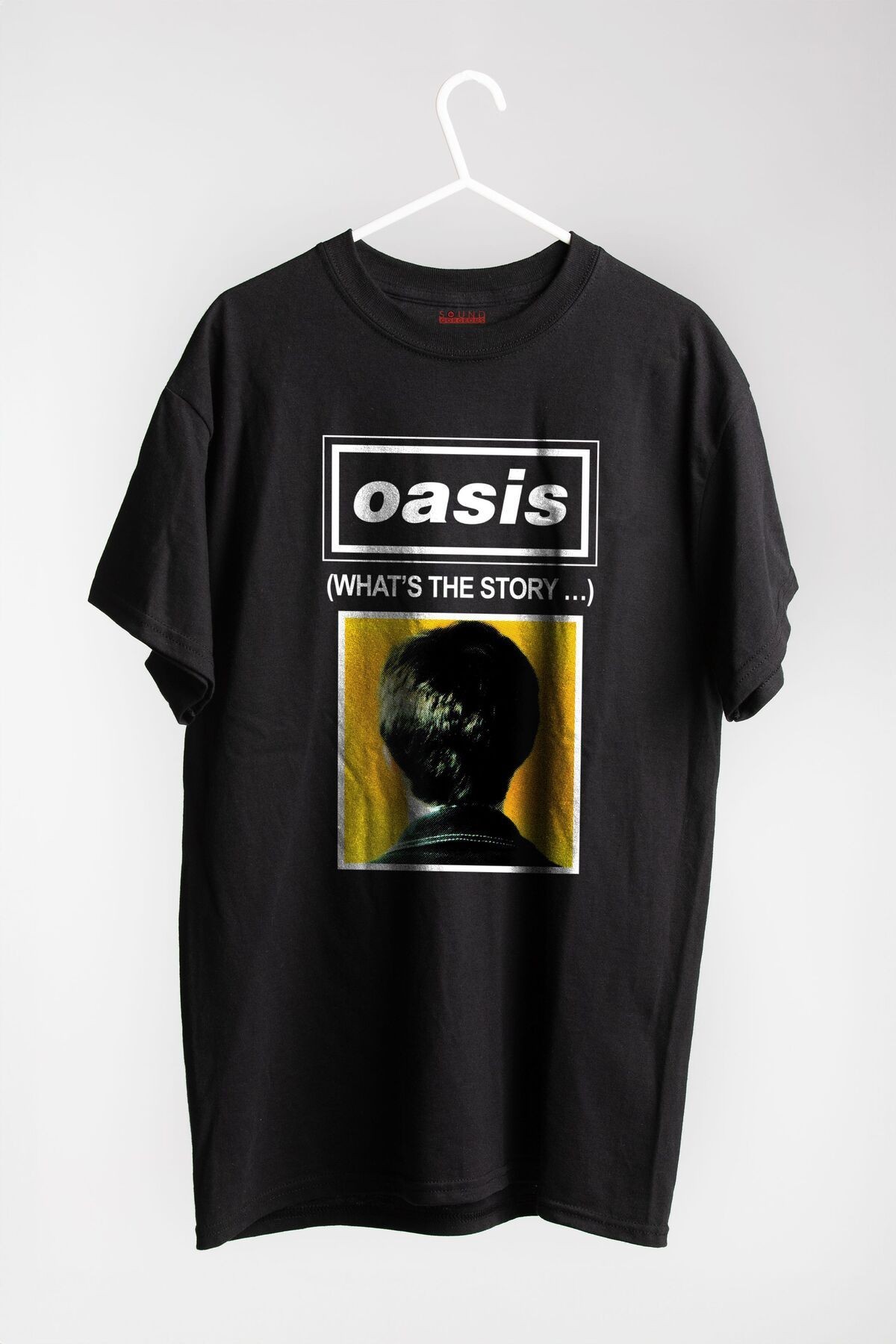 Oasis Müzik Baskılı Regular Fit Unisex Siyah T-Shirt %100 Pamuk No:0265