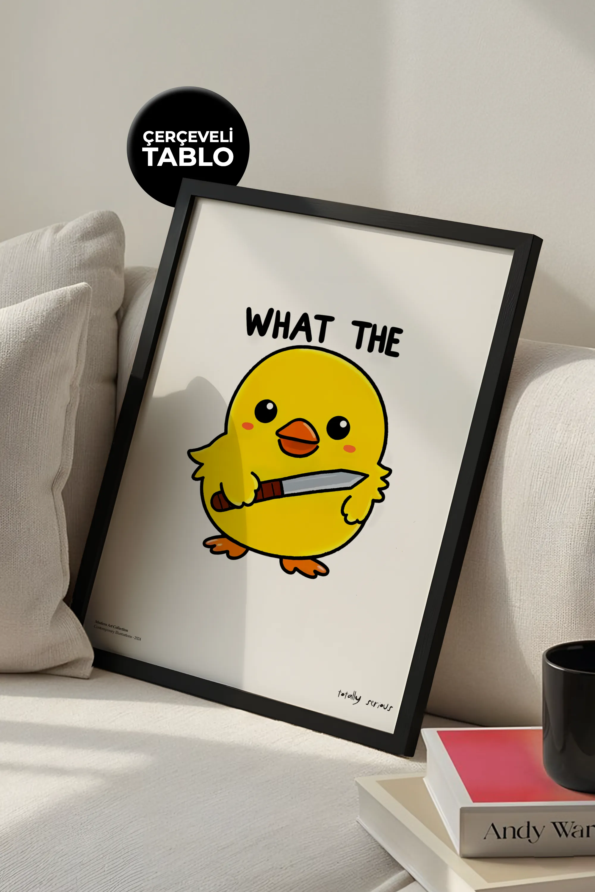 What The Duck Çerçeveli Tasarım Tablo Dolce Vita Koleksiyonu