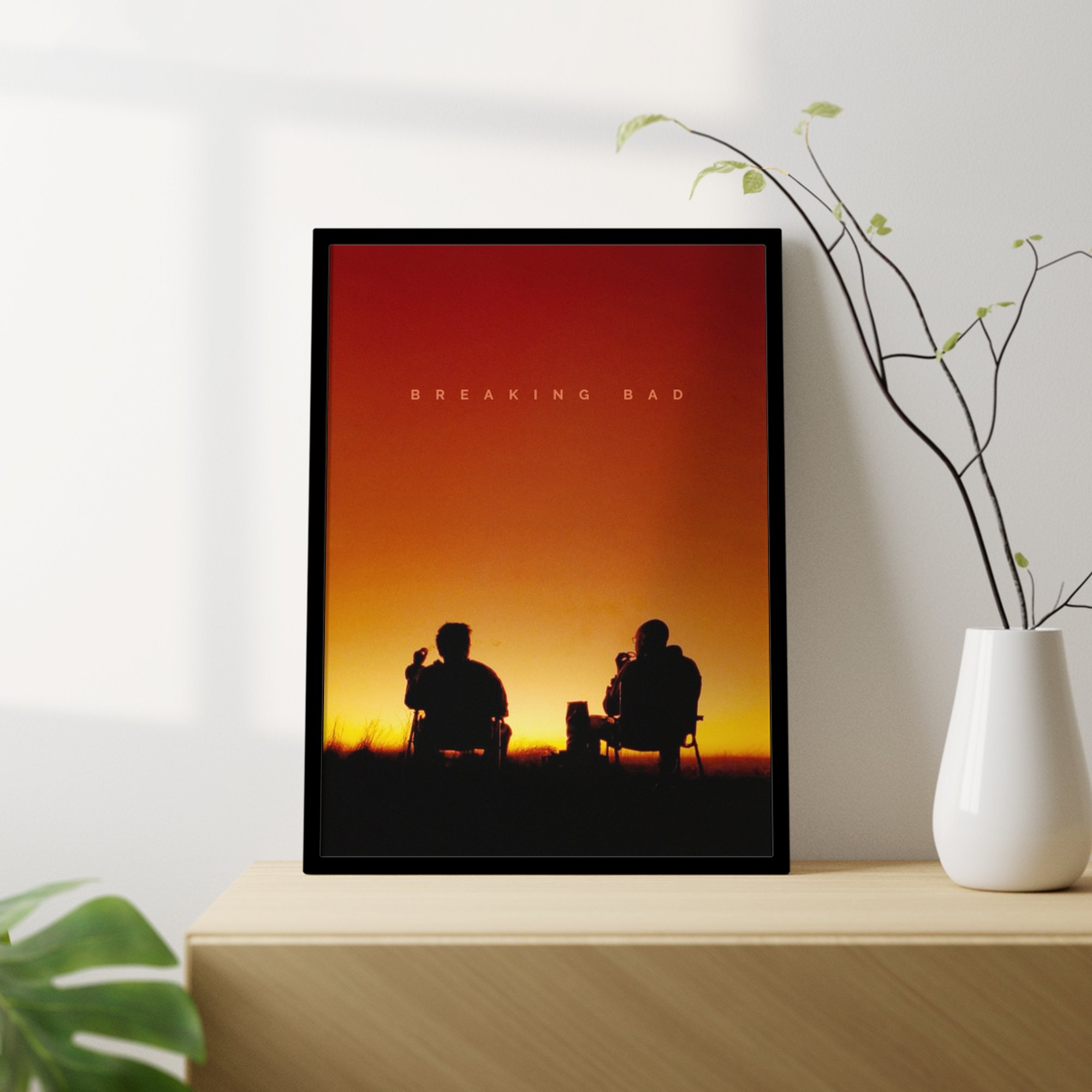 Breaking Bad Tasarımlı Çerçevesiz Minimal Film Poster