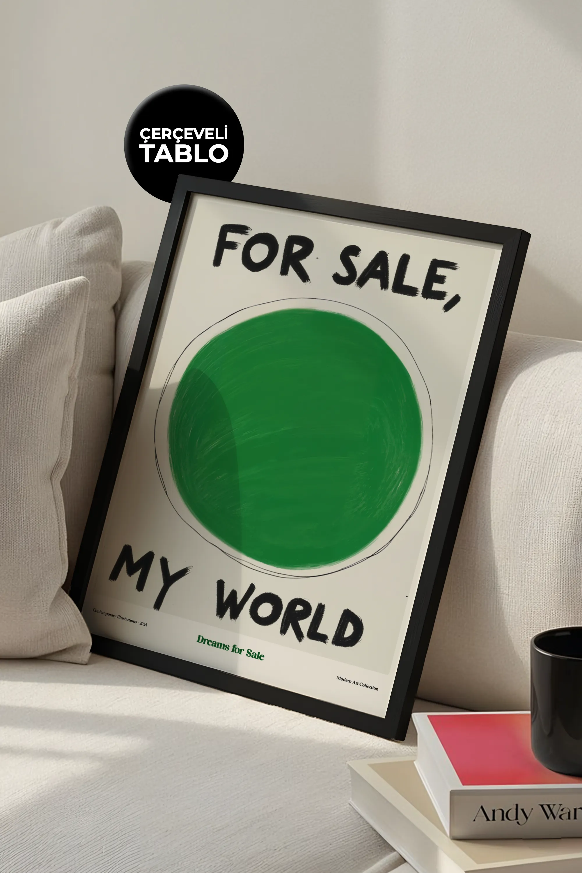 Dreams For Sale Çerçeveli Tasarım Tablo Dolce Vita Koleksiyonu