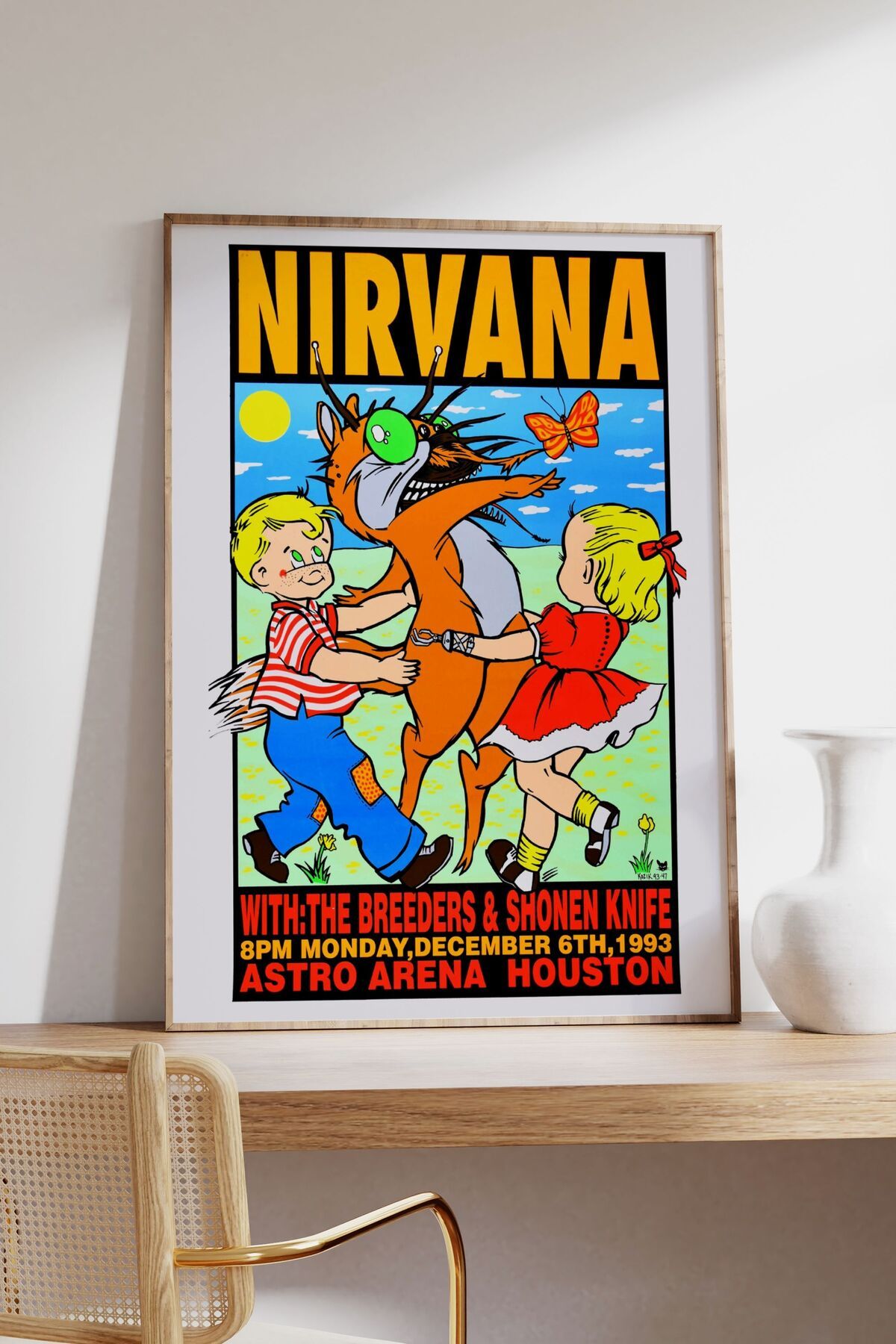 Nirvana Konser Tasarımlı Retro Çerçeveli Tasarım Tablo No:2