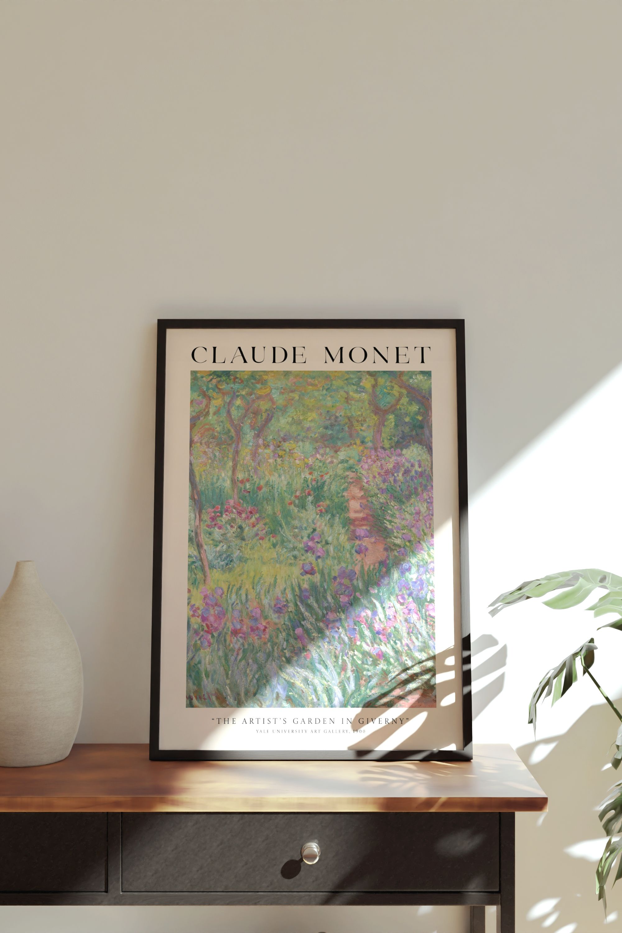 Claude Monet The Artists Garden in Giverny Framed Print Art Collection