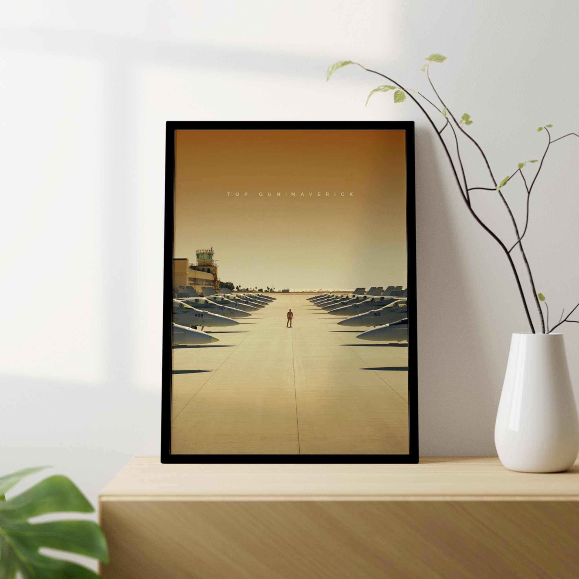 Top Gun Maverick Minimalist Framed Movie Print