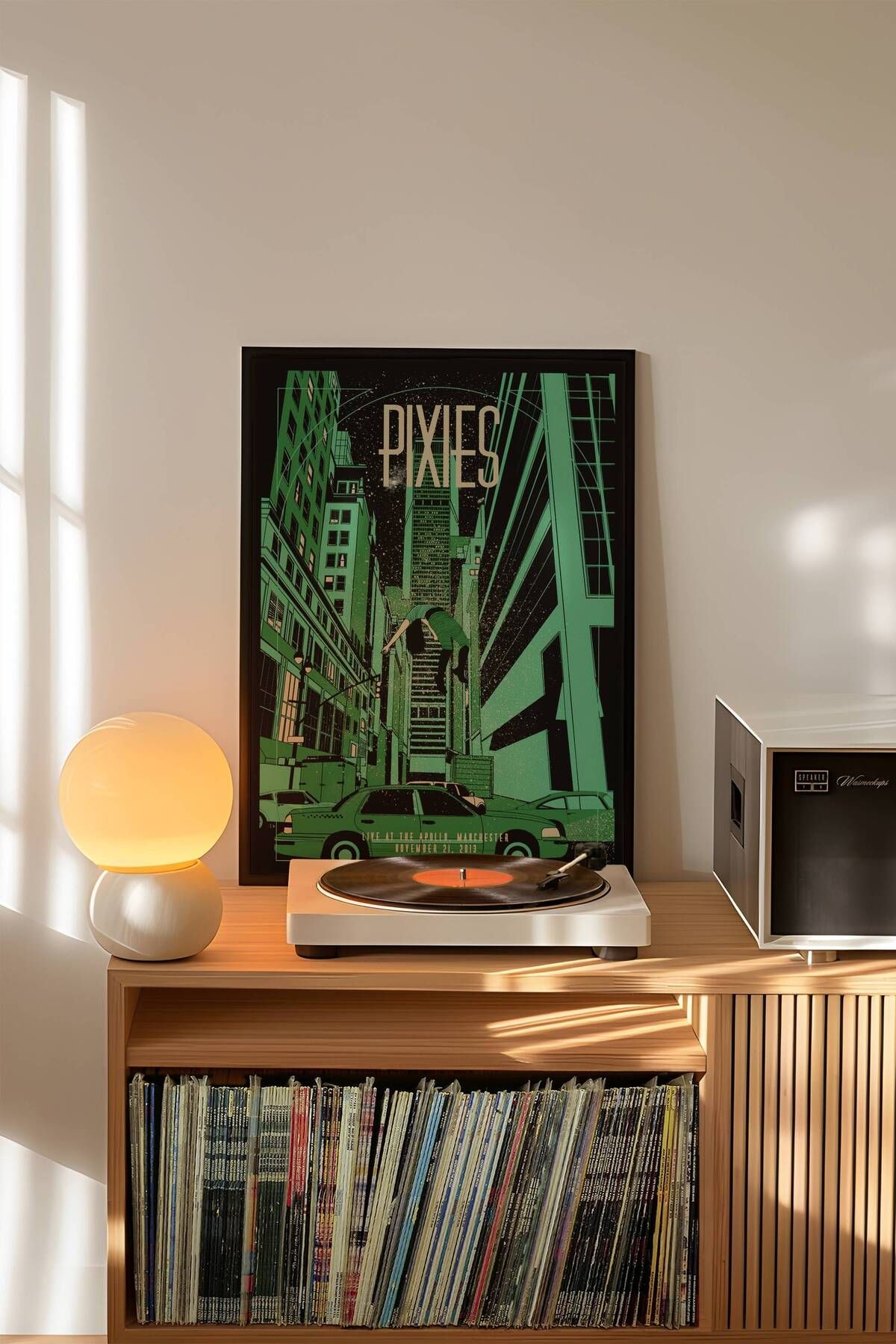 Pixies Konser Tasarımlı Retro Çerçeveli Tasarım Tablo No:2