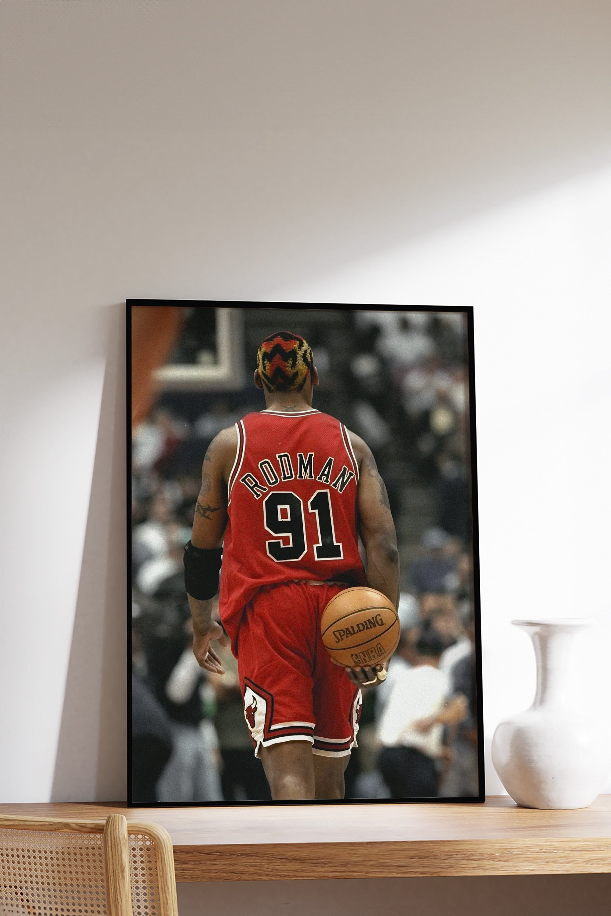 Dennis Rodman Tasarımlı Çerçevesiz Poster | Winner Mentality