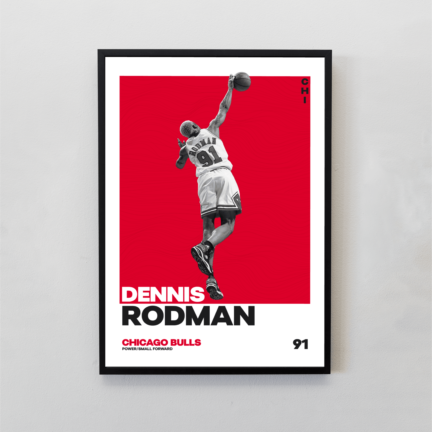 Dennis Rodman Tasarımlı Tablo | NBA Efsaneleri Koleksiyonu