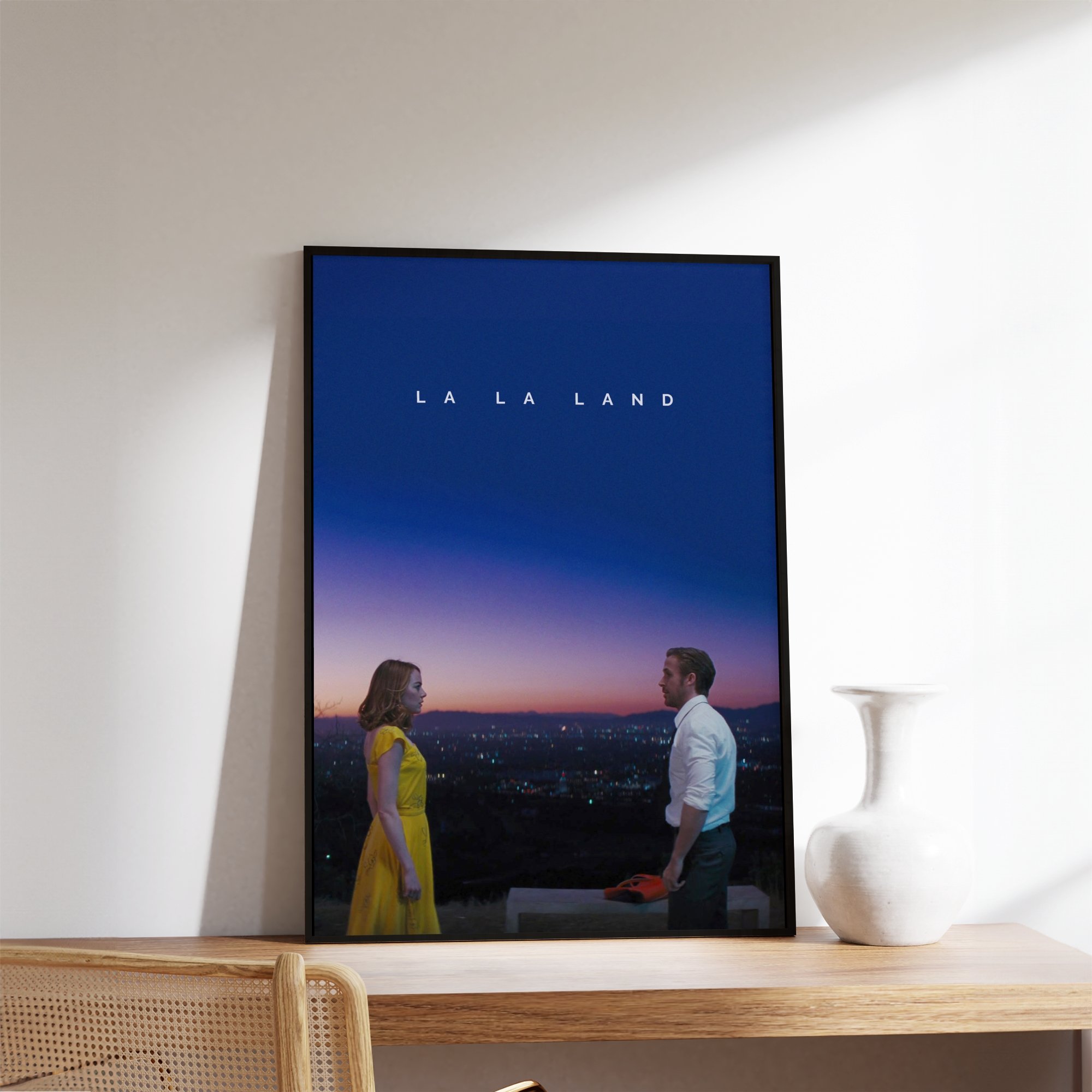 La La Land Tasarımlı Çerçevesiz Minimal Film Poster