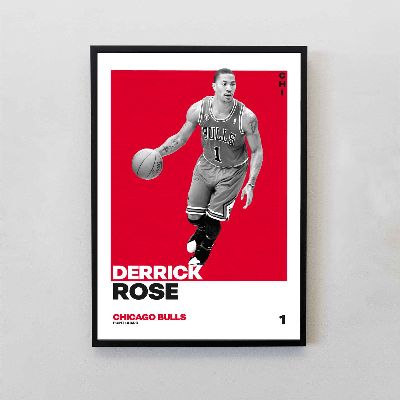 Derrick Rose Tasarımlı Tablo | NBA Efsaneleri Koleksiyonu