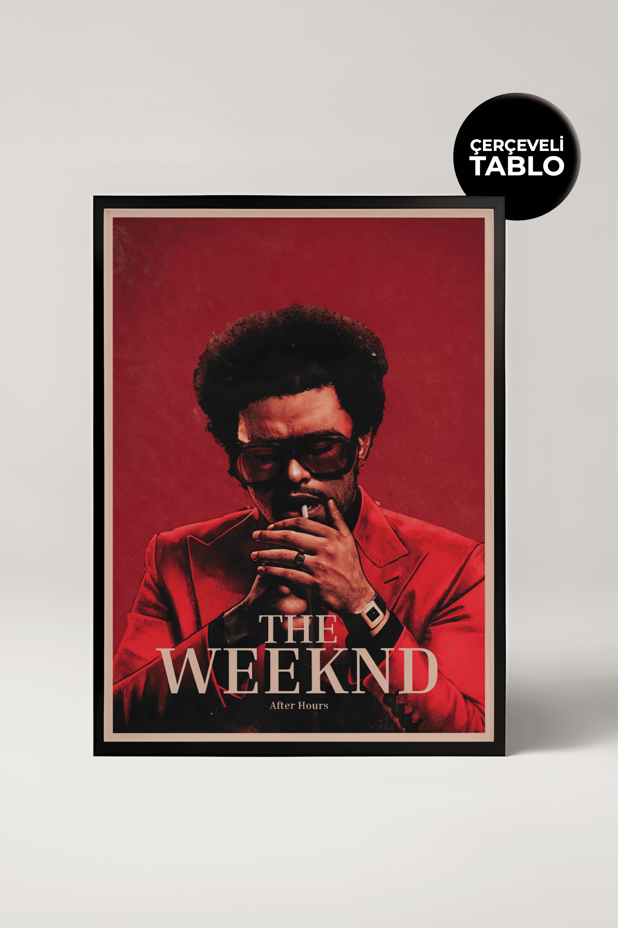 The Weeknd After Hours Alternate Cover Müzik Tasarımlı Çerçeveli Tablo