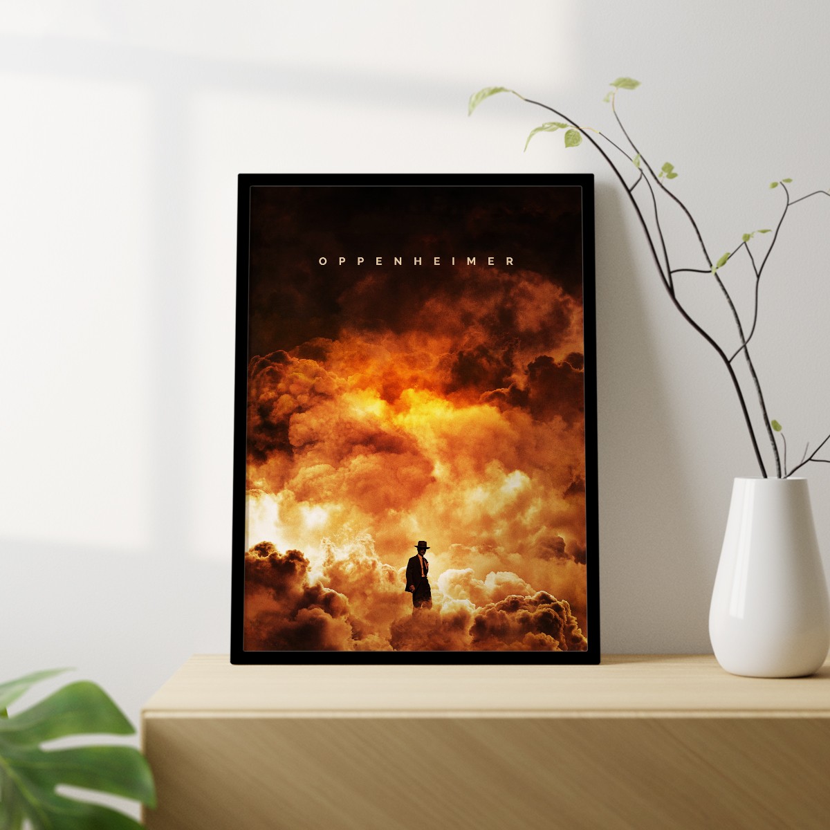 Oppenheimer Minimalist Framed Movie Print