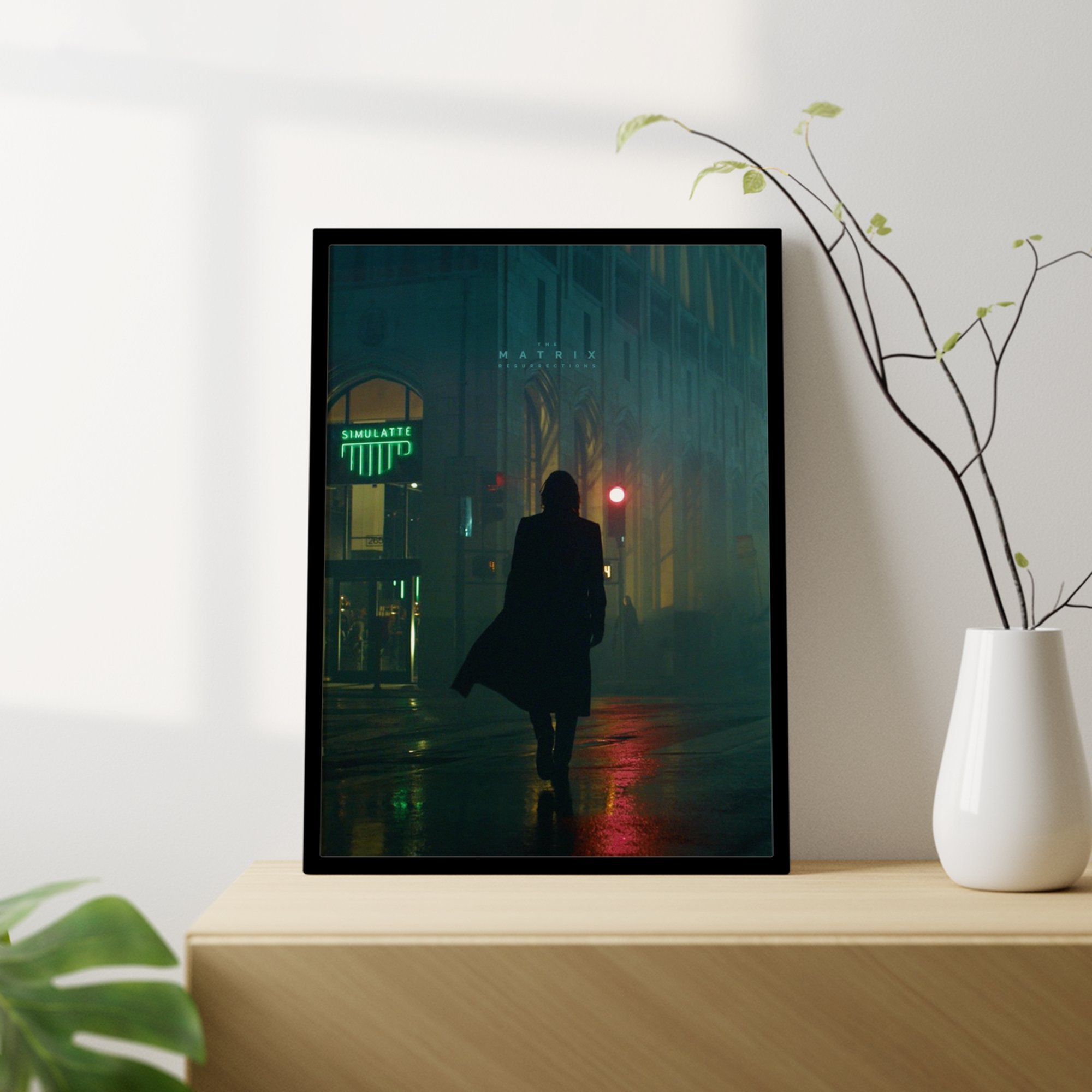 The Matrix Resurrections Minimalist Framed Movie Print