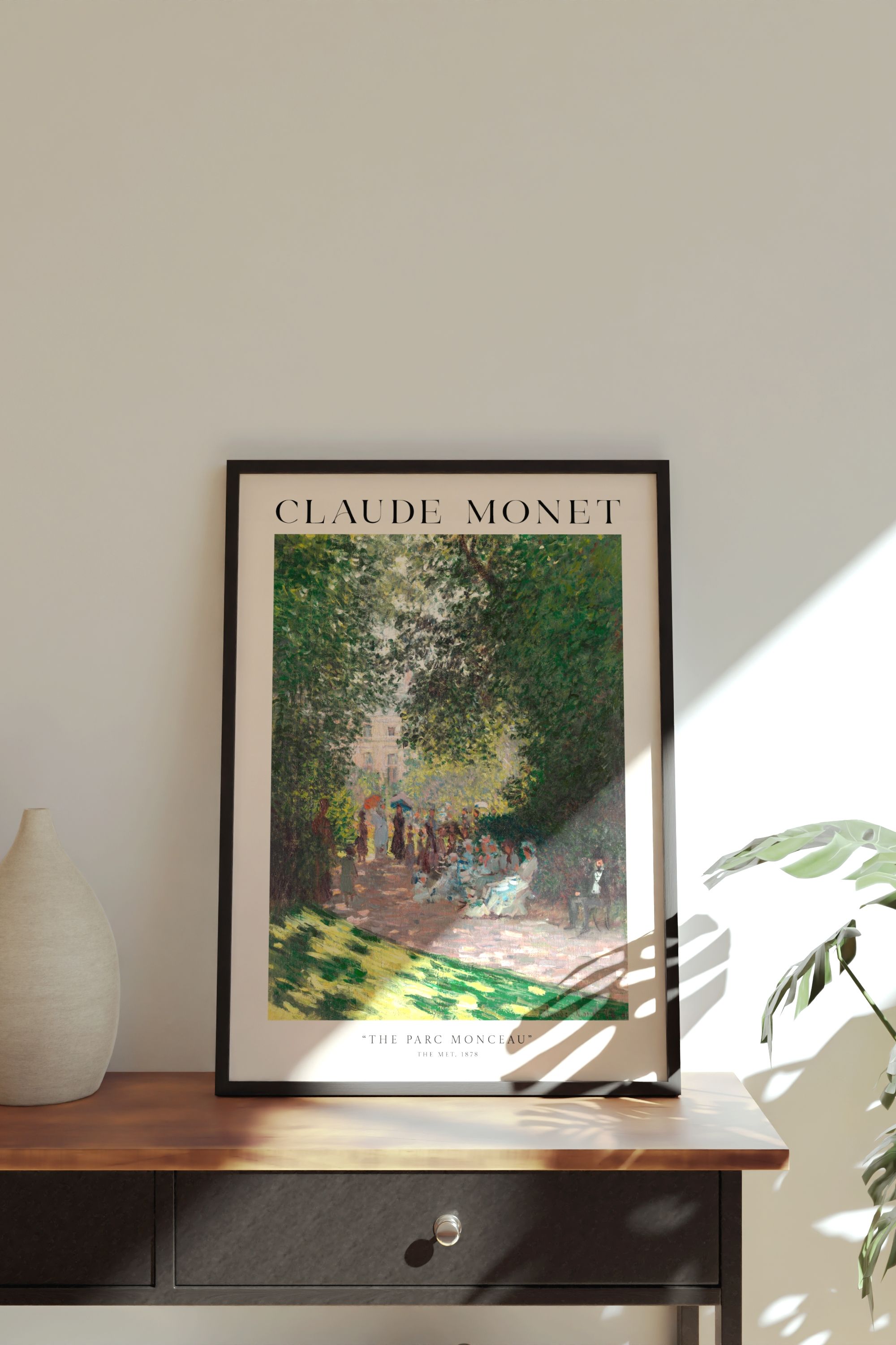 Claude Monet The Parc Monceau Çerçevesiz Poster