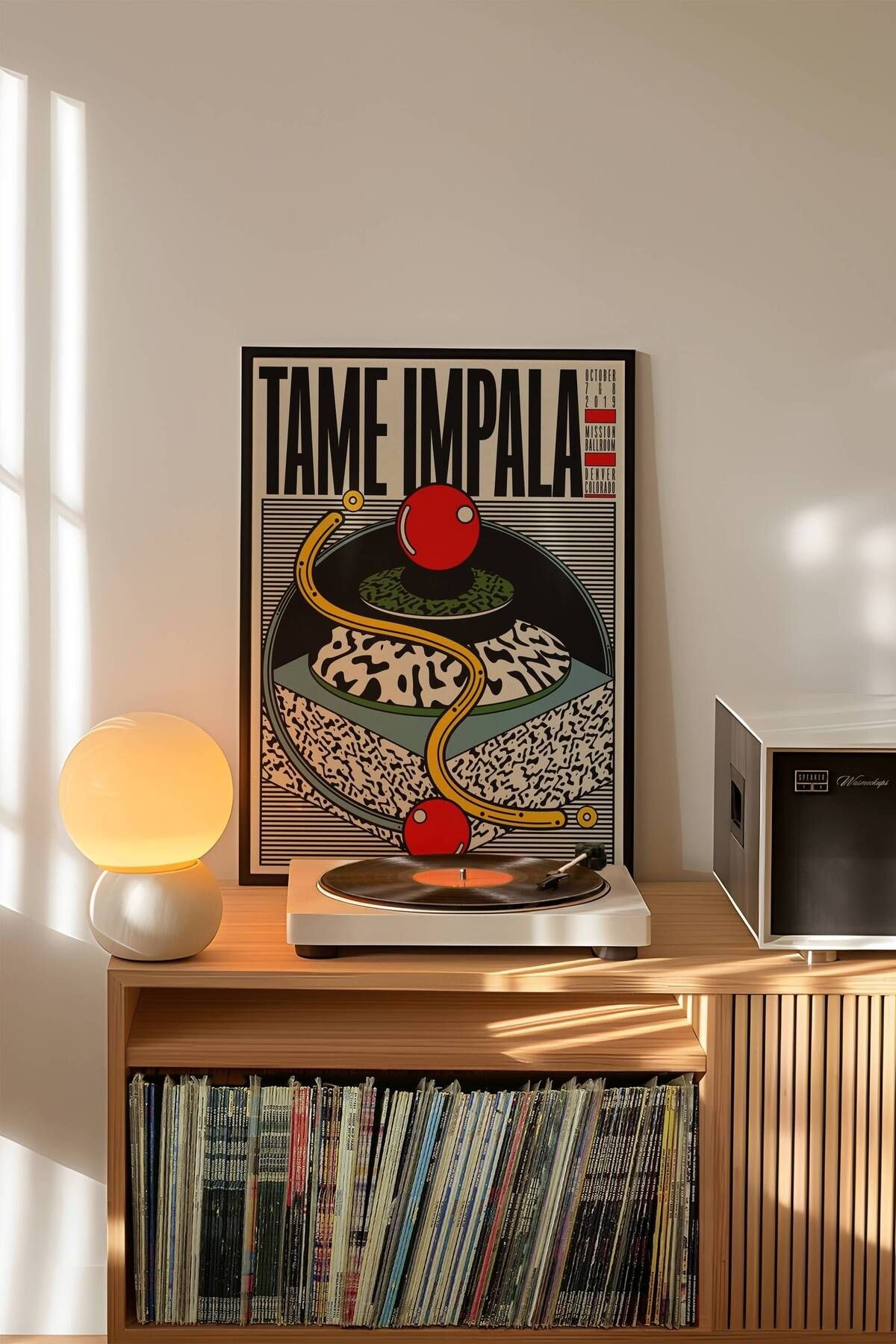 Tame Impala Konser Tasarımlı Retro Çerçevesiz Poster