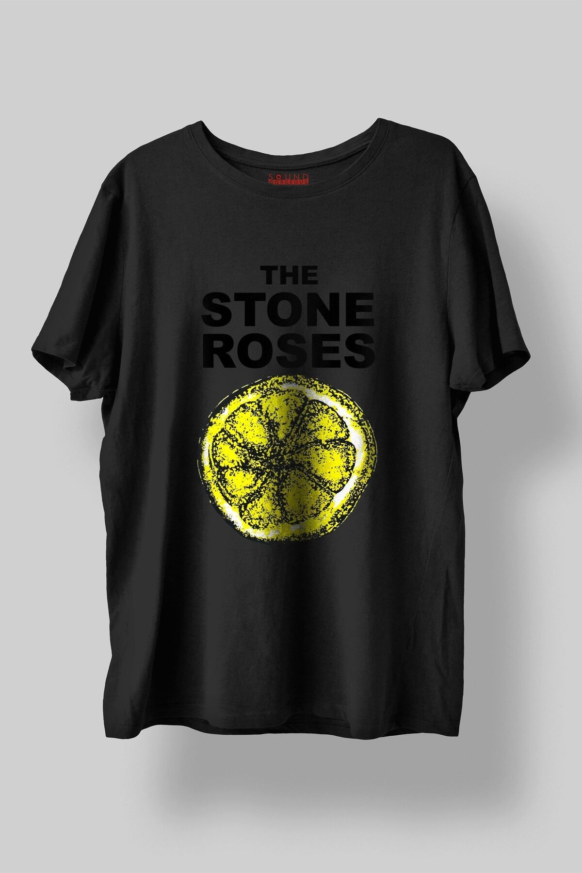 The Stone Roses Müzik Baskılı Regular Fit Unisex Siyah T-shirt %100 Pamuk No:0384