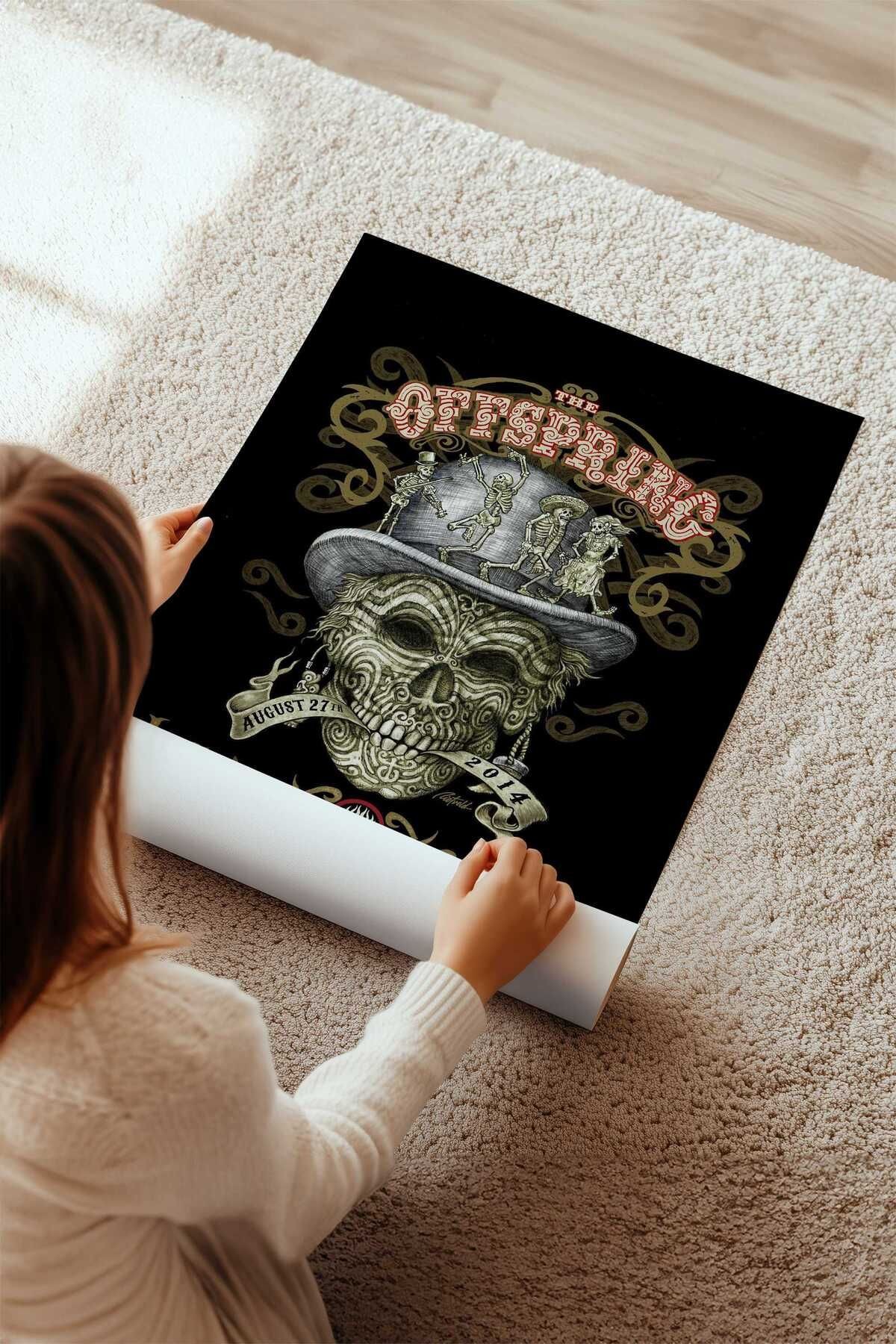 The Offspring Konser Tasarımlı Retro Çerçevesiz Poster