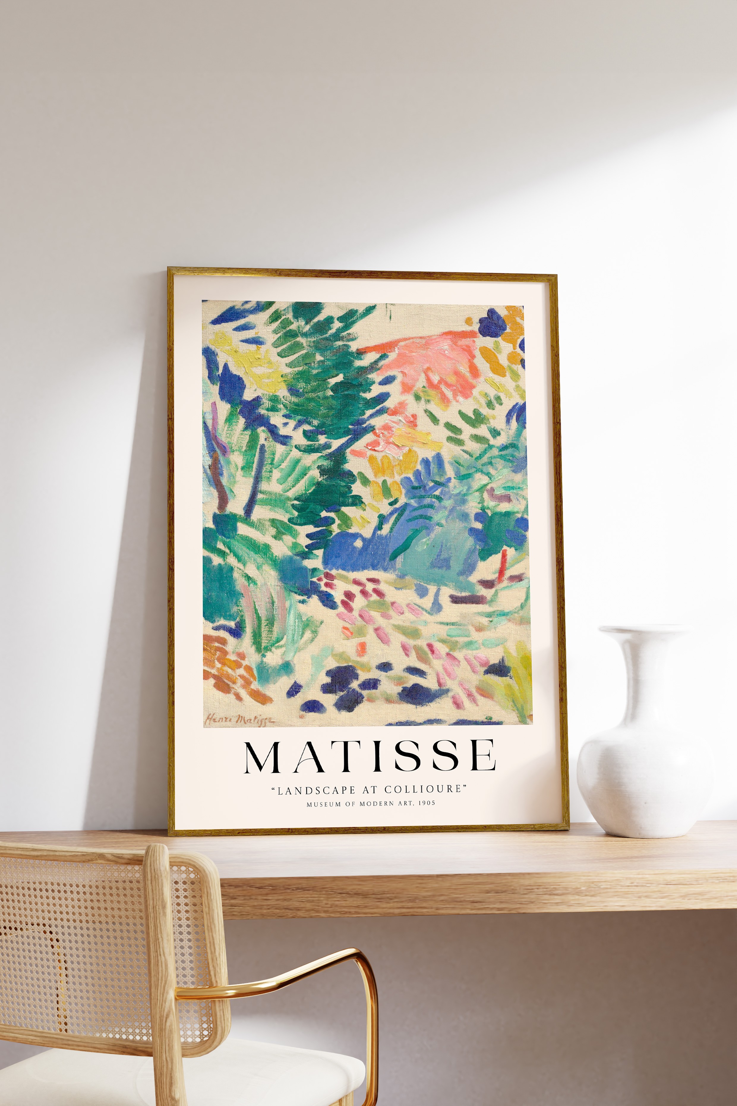 Henri Matisse Landscape at Collioure Çerçeveli Tablo