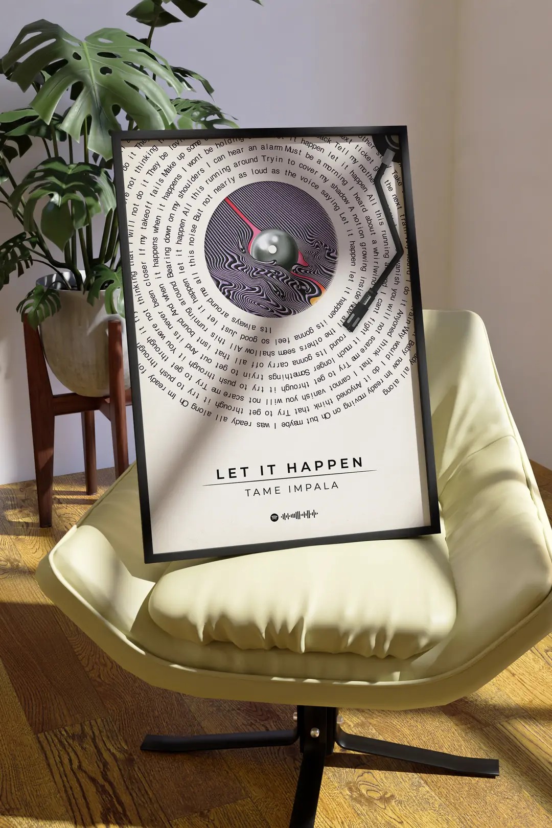 Kişiye Özel Plak Tasarımlı Şarkı Poster