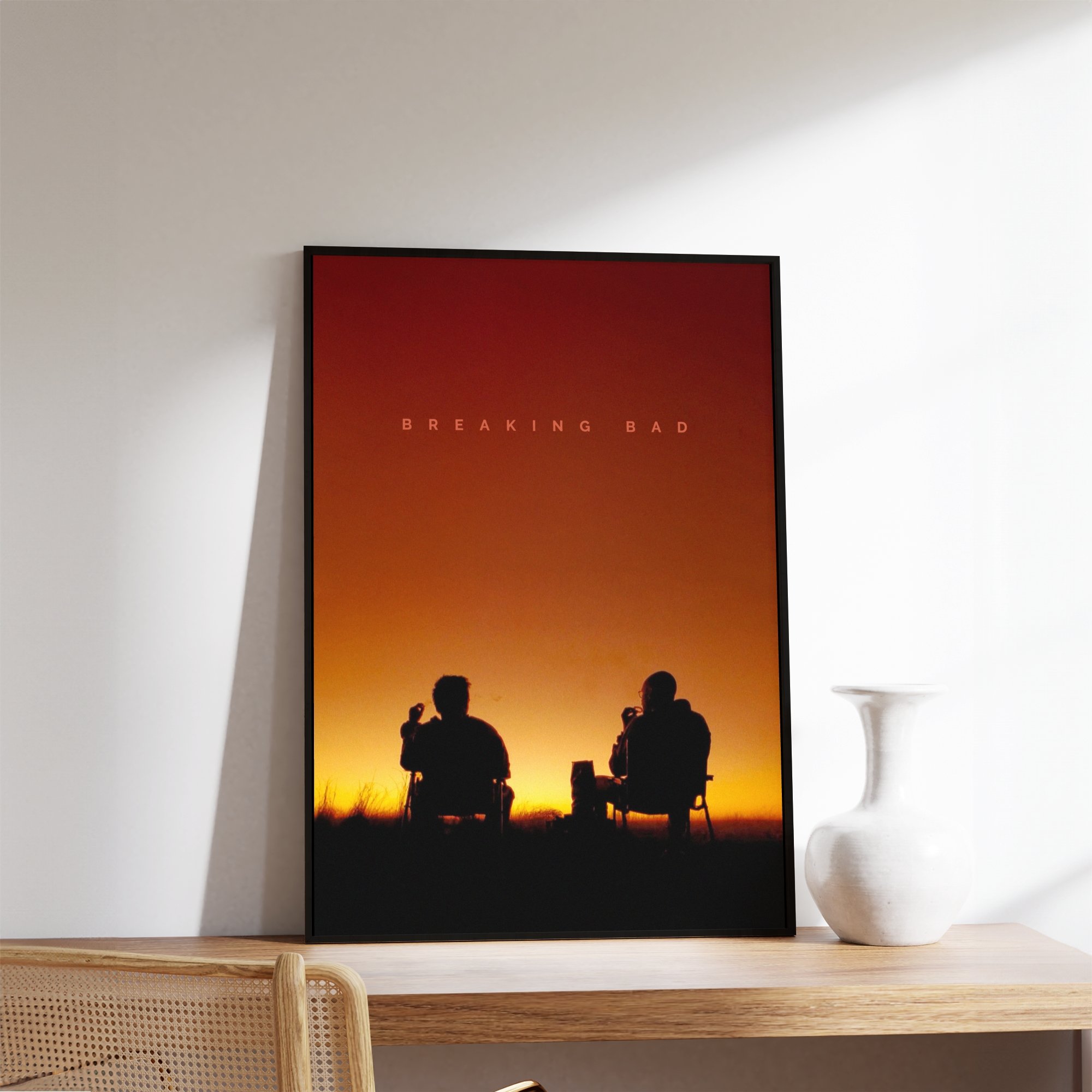 Breaking Bad Tasarımlı Çerçevesiz Minimal Film Poster