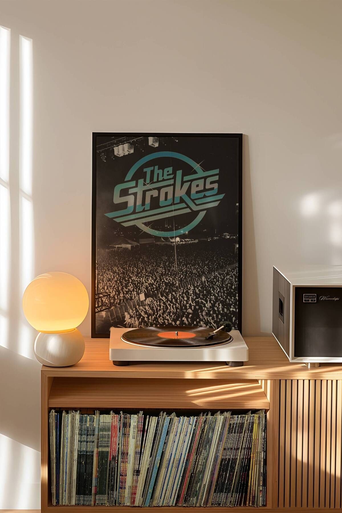 The Strokes Konser Tasarımlı Retro Çerçevesiz Poster No:2