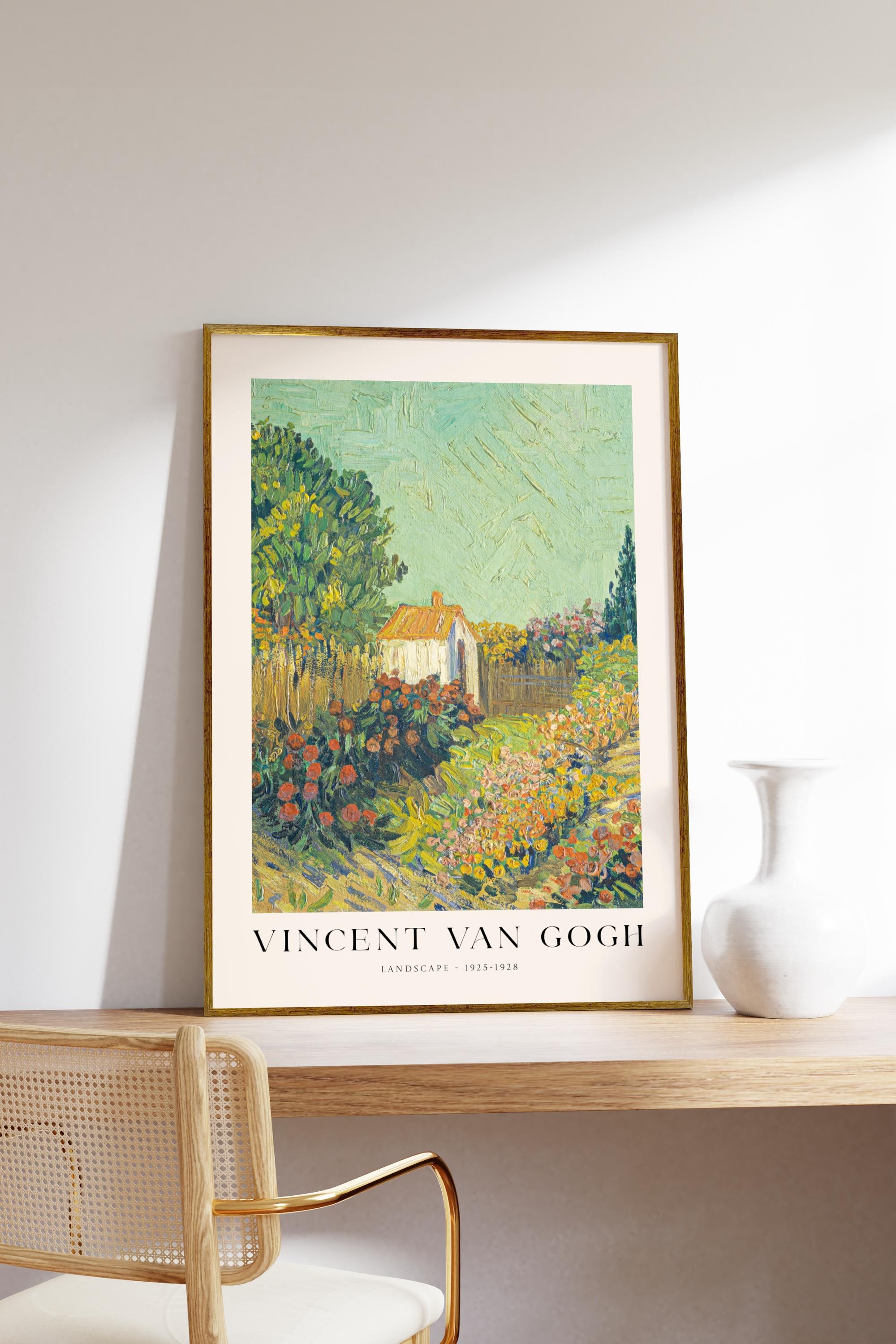 Van Gogh Landscape Çerçevesiz Poster