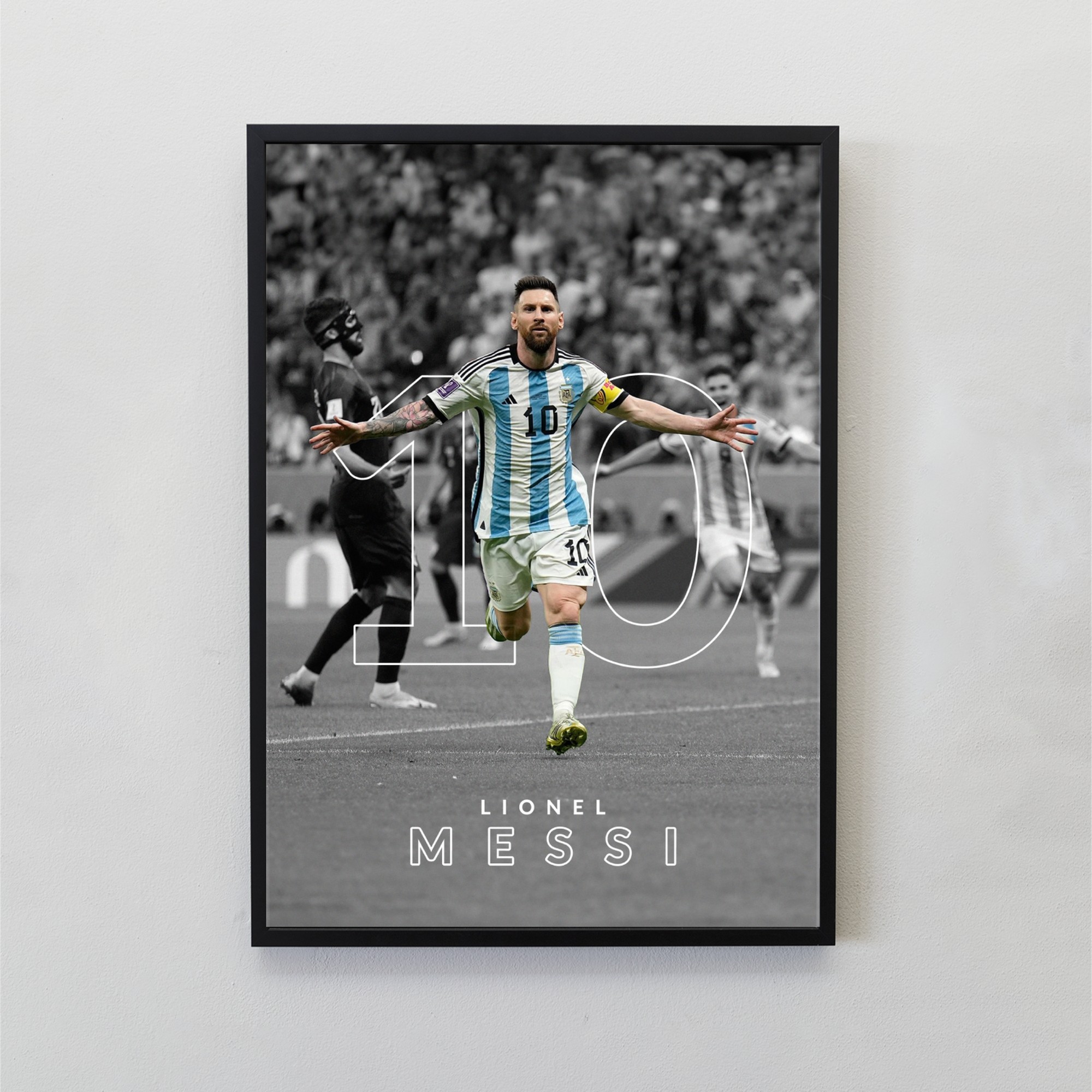 Lionel Messi Arjantin Tasarımlı Tablo
